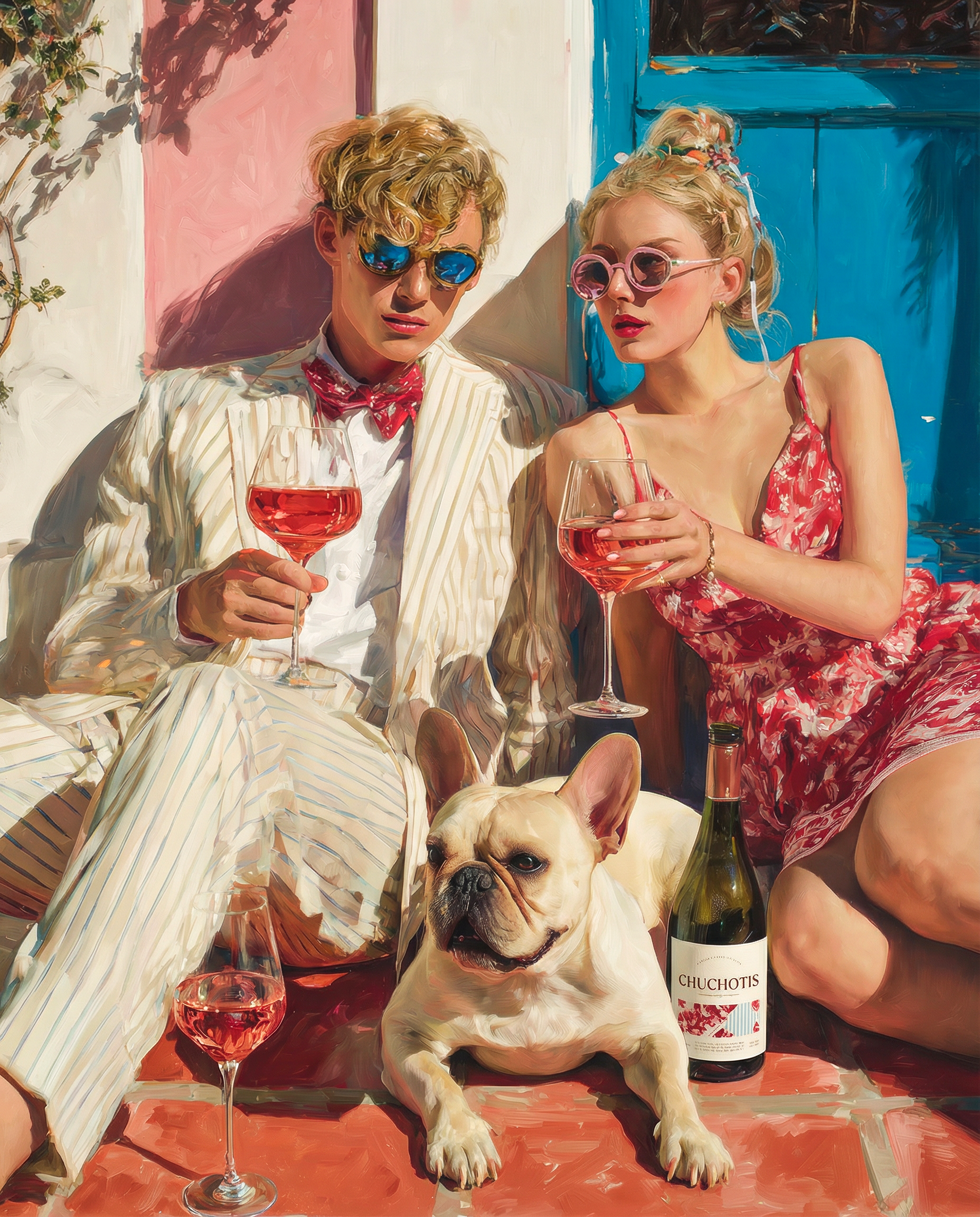 Red wine collection 087 - Premium bottle visualization