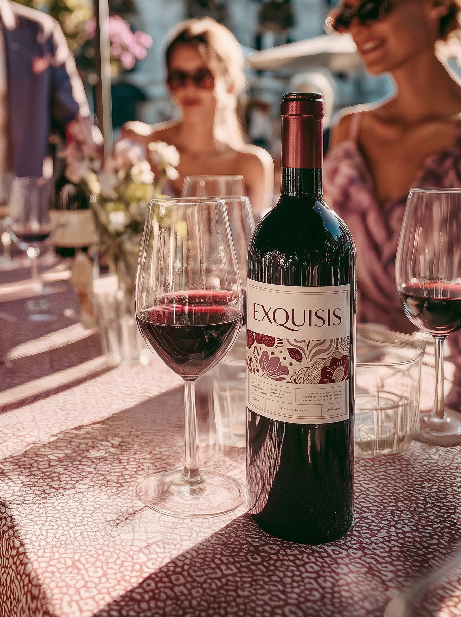 Red wine collection 089 - Premium bottle visualization