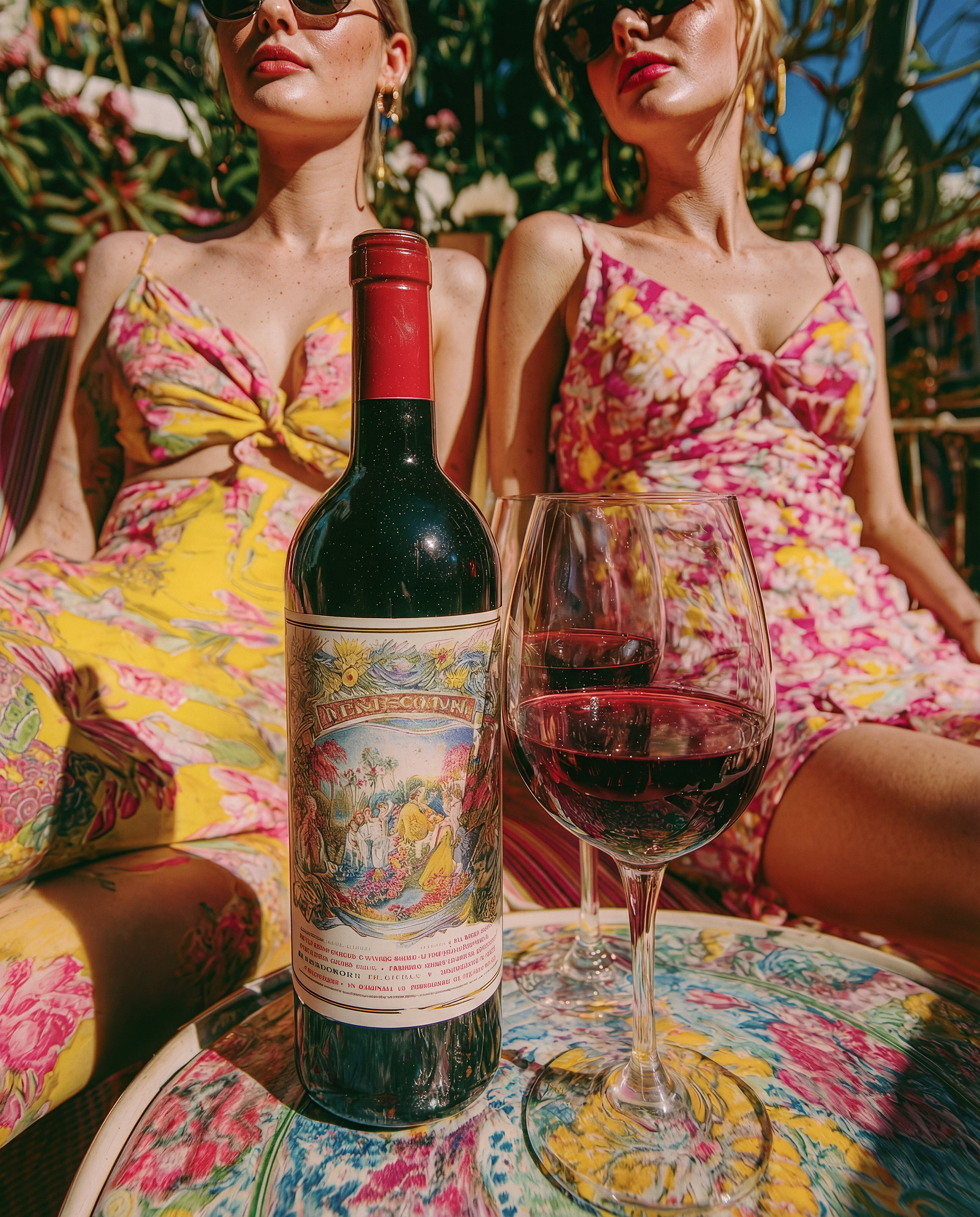 Red wine collection 092 - Premium bottle visualization