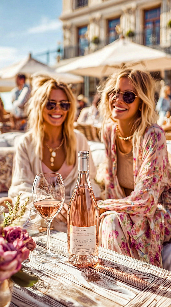 Rosé wine collection 044 - Premium bottle visualization