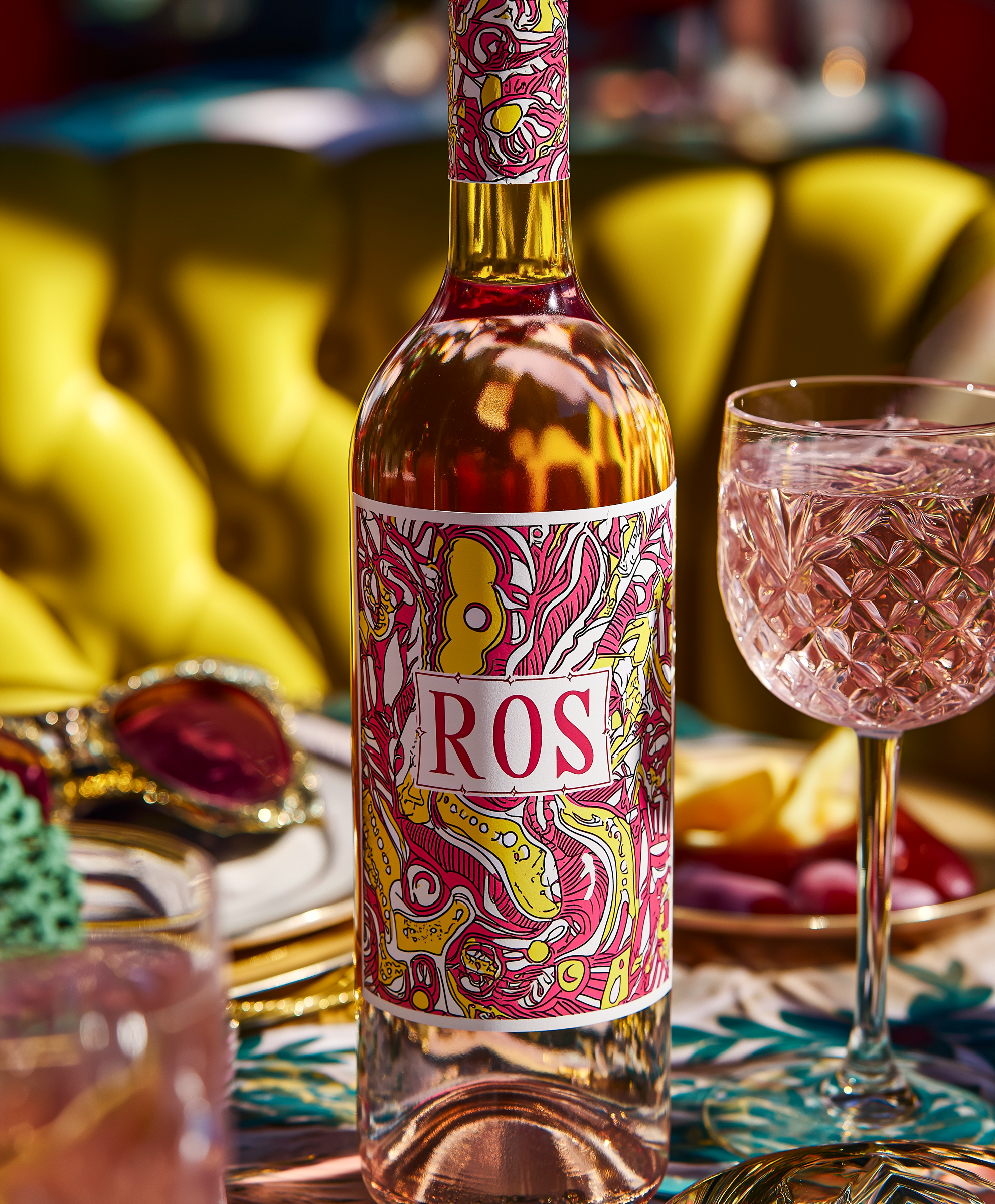 Rosé wine collection 075 - Premium bottle visualization