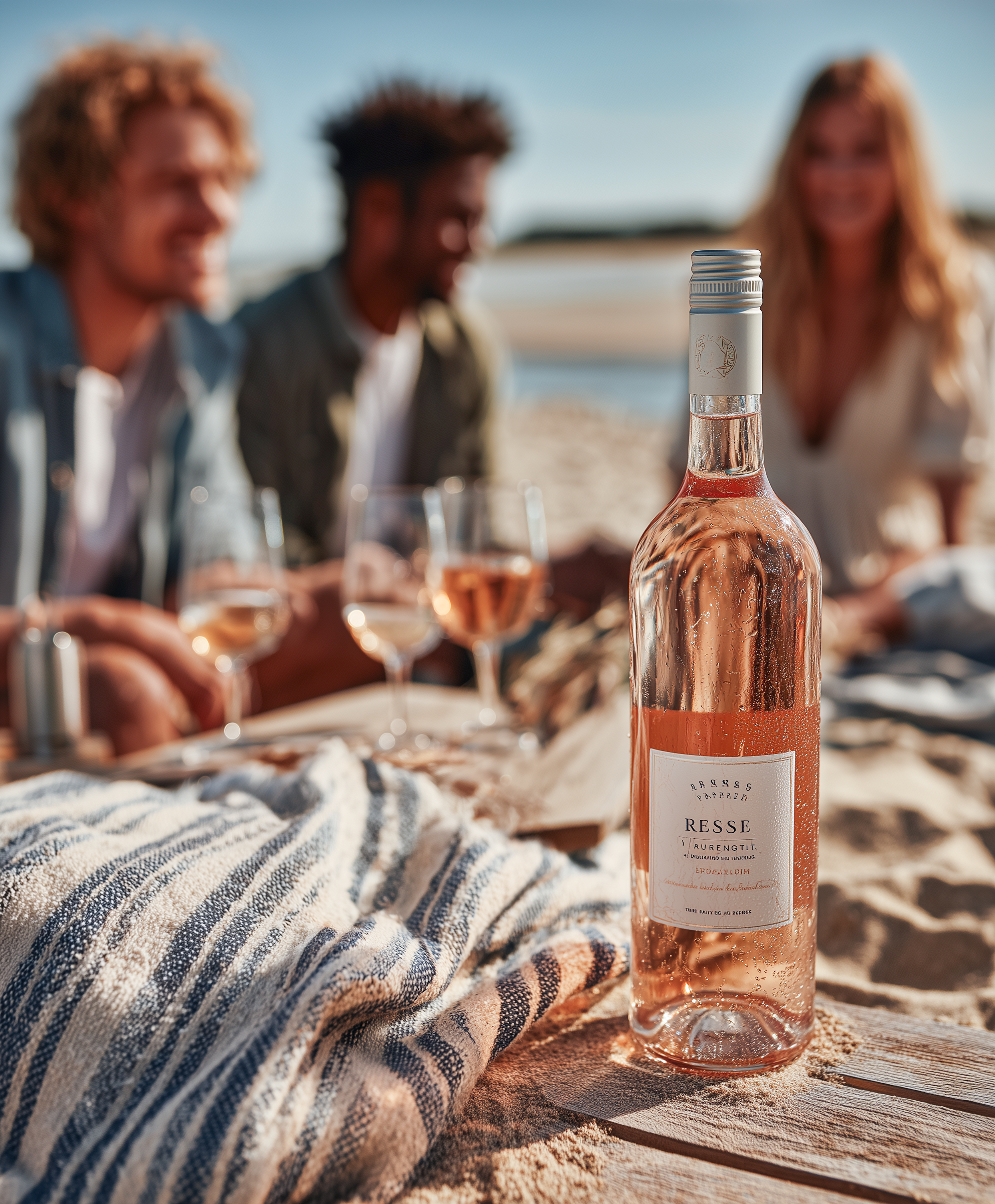 Rosé wine collection 077 - Premium bottle visualization