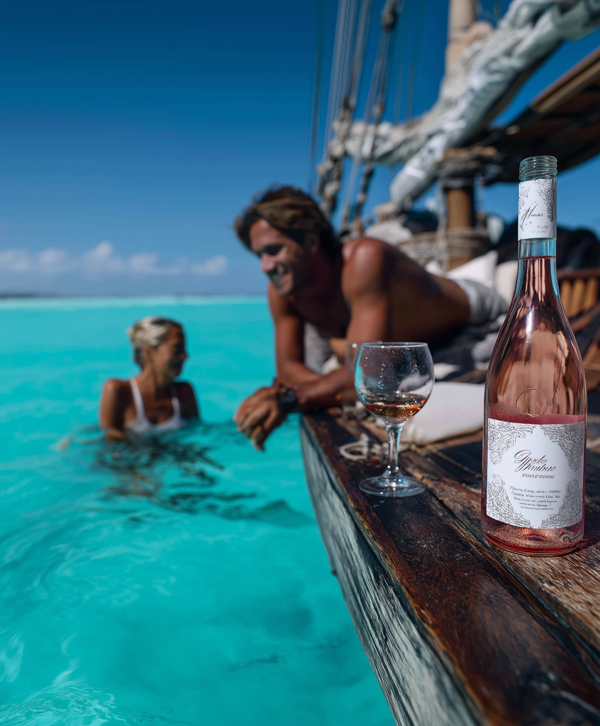 Rosé wine collection 078 - Premium bottle visualization