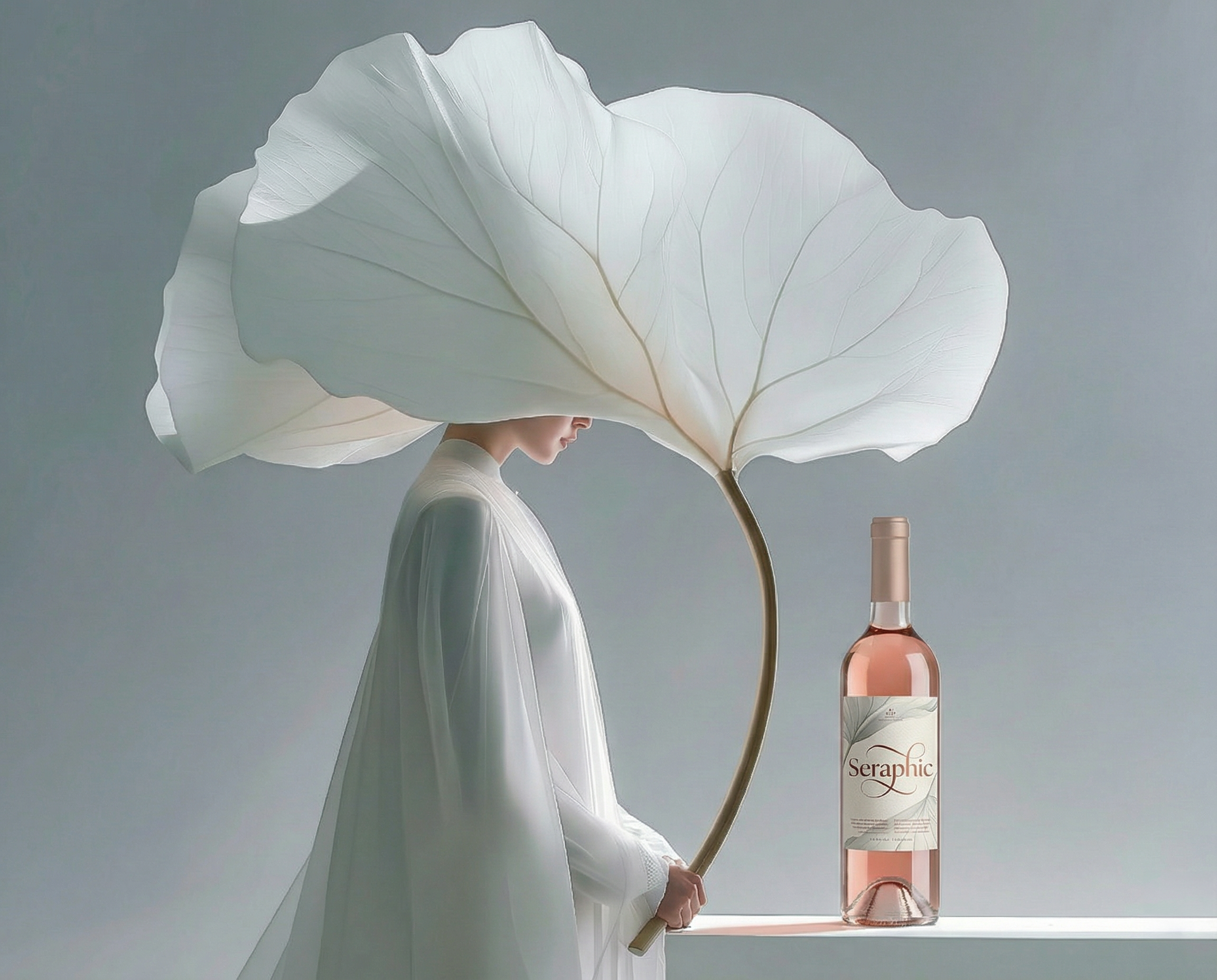 Rosé wine collection 090 - Premium bottle visualization