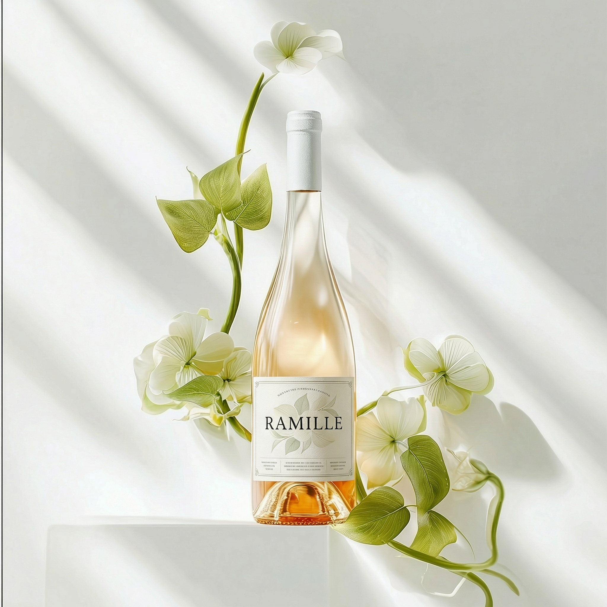 Rosé wine collection 094 - Premium bottle visualization