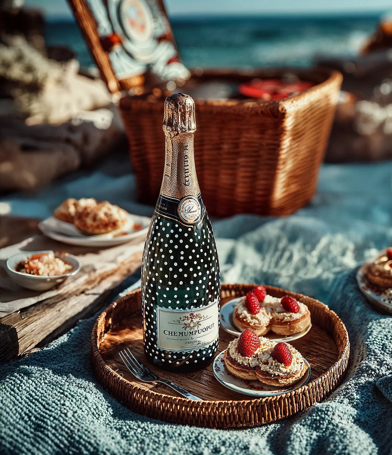 Sparkling wine collection 183 - Premium bottle visualization