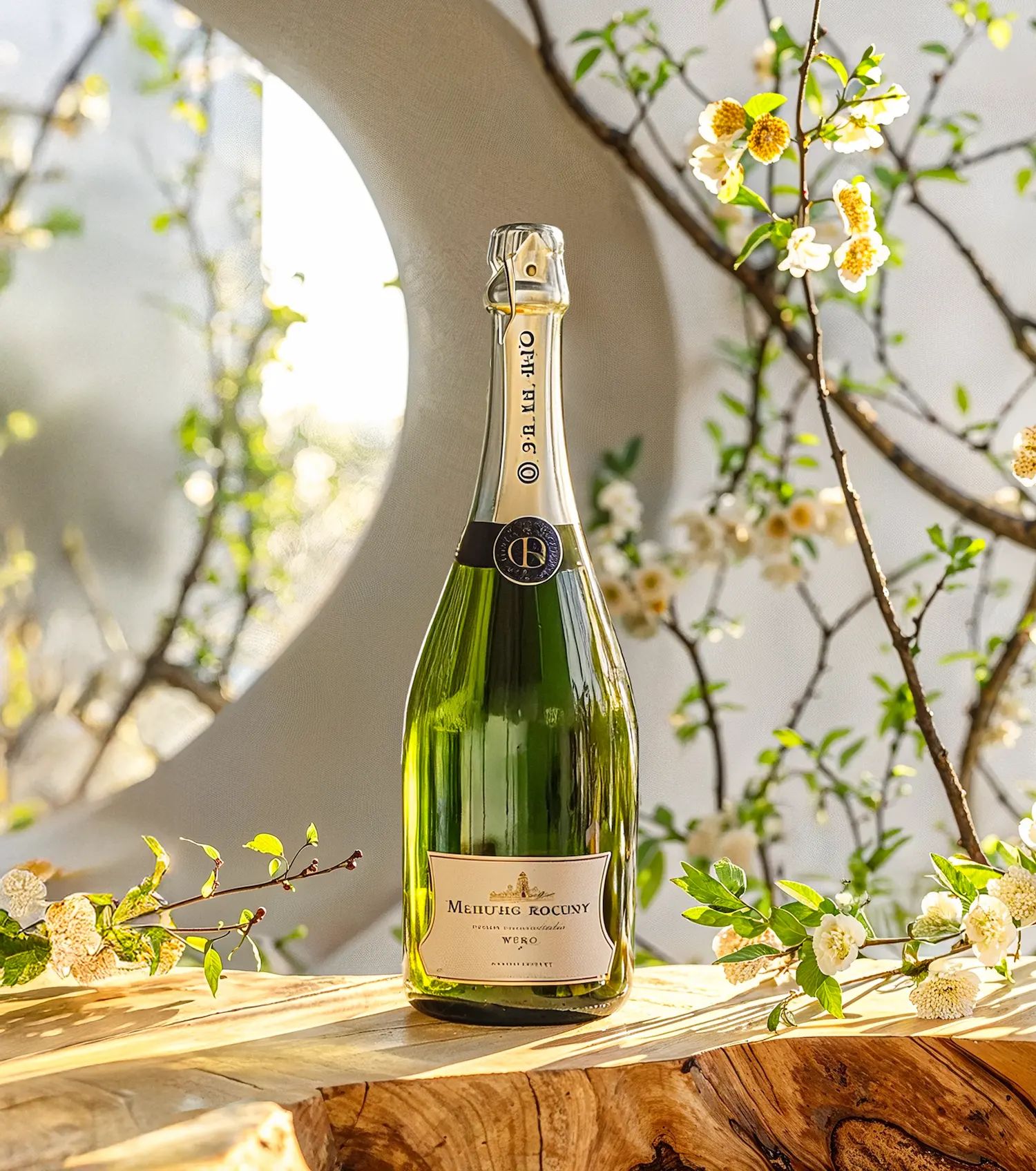 Sparkling wine collection 198 - Premium bottle visualization