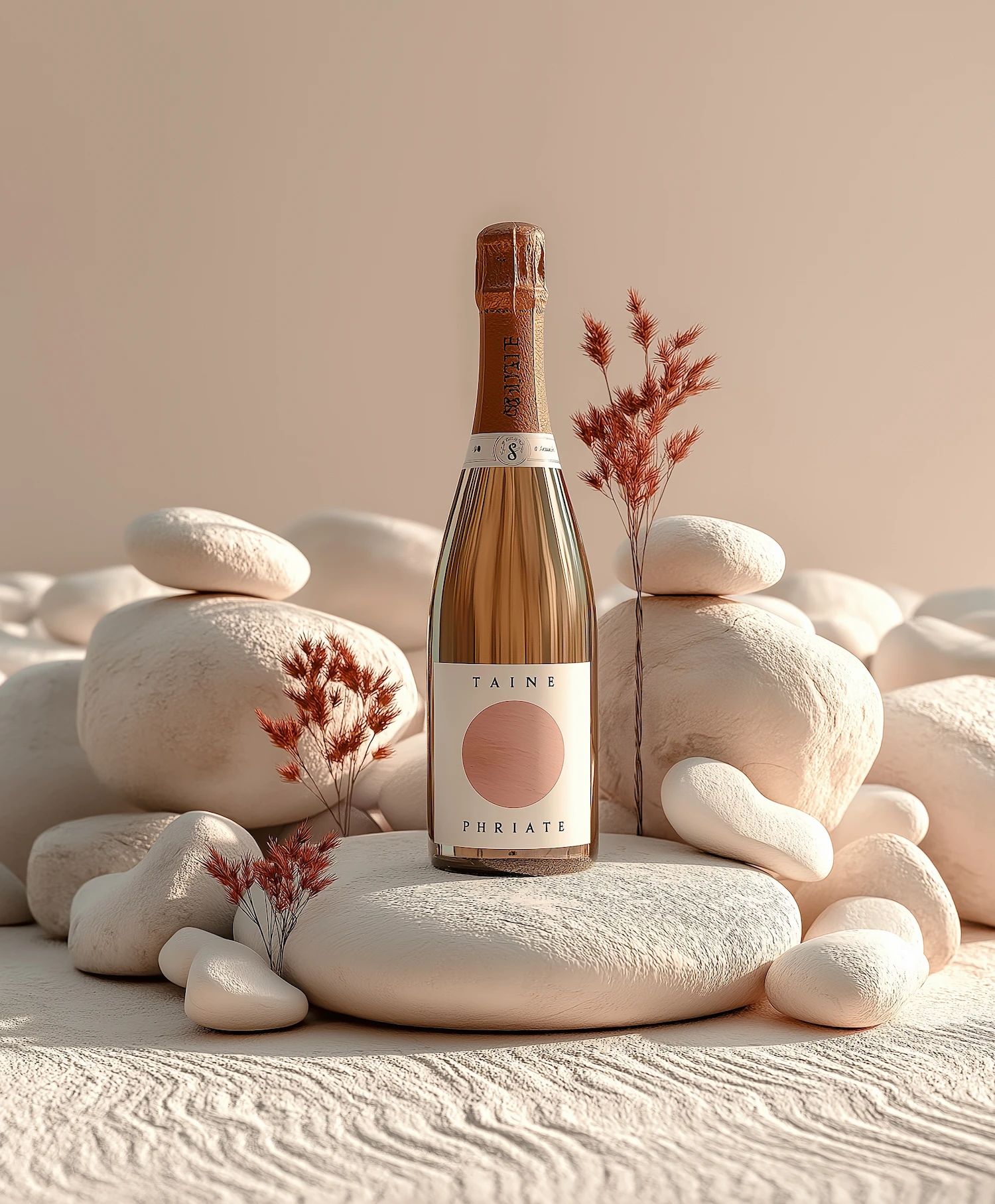 Sparkling wine collection 205 - Premium bottle visualization