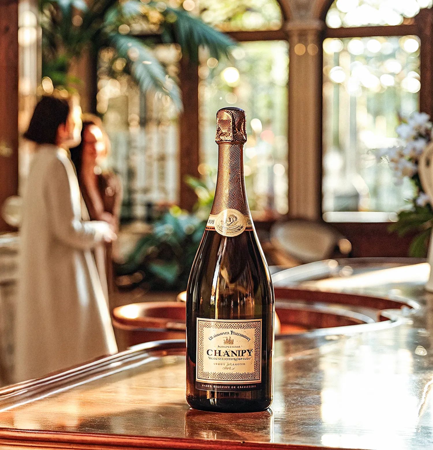 Sparkling wine collection 206 - Premium bottle visualization