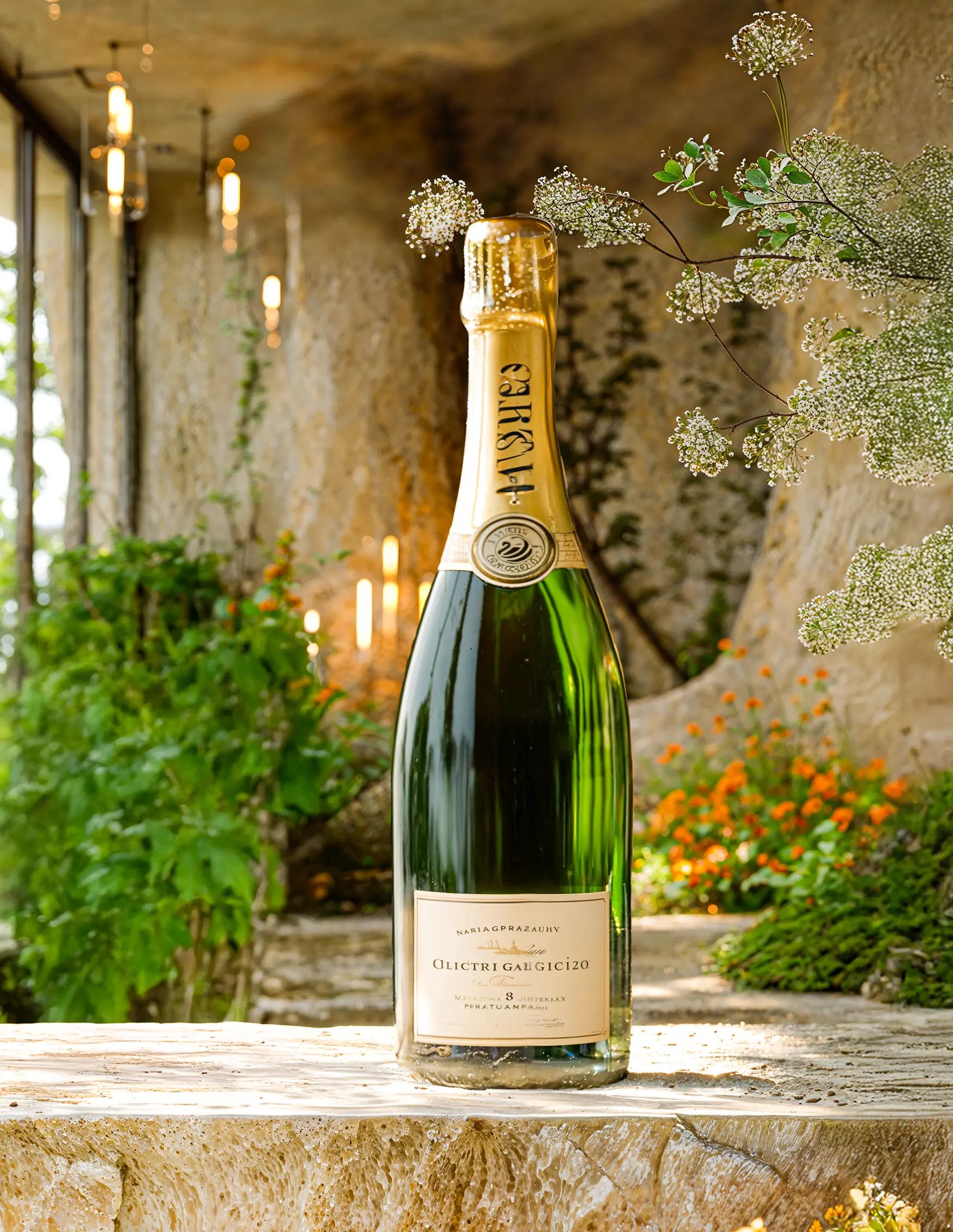 Sparkling wine collection 207 - Premium bottle visualization