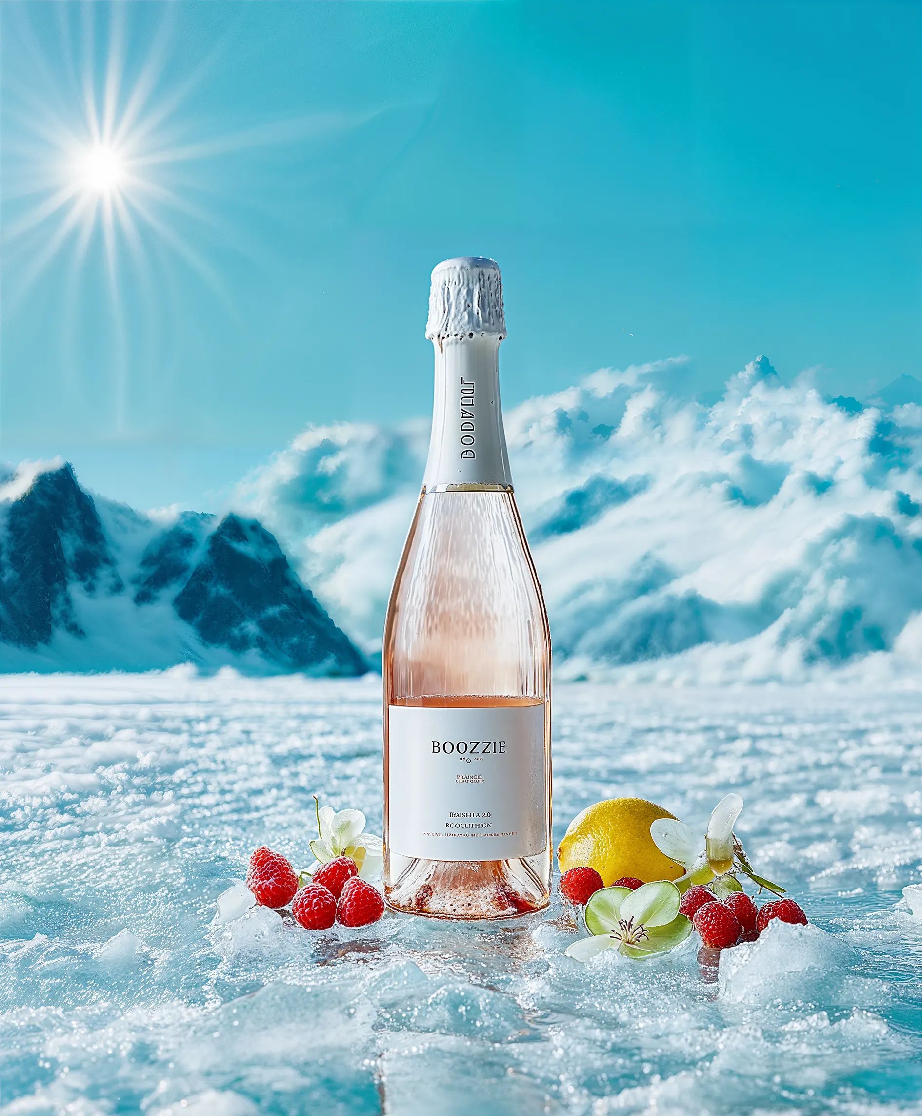 Sparkling wine collection 209 - Premium bottle visualization