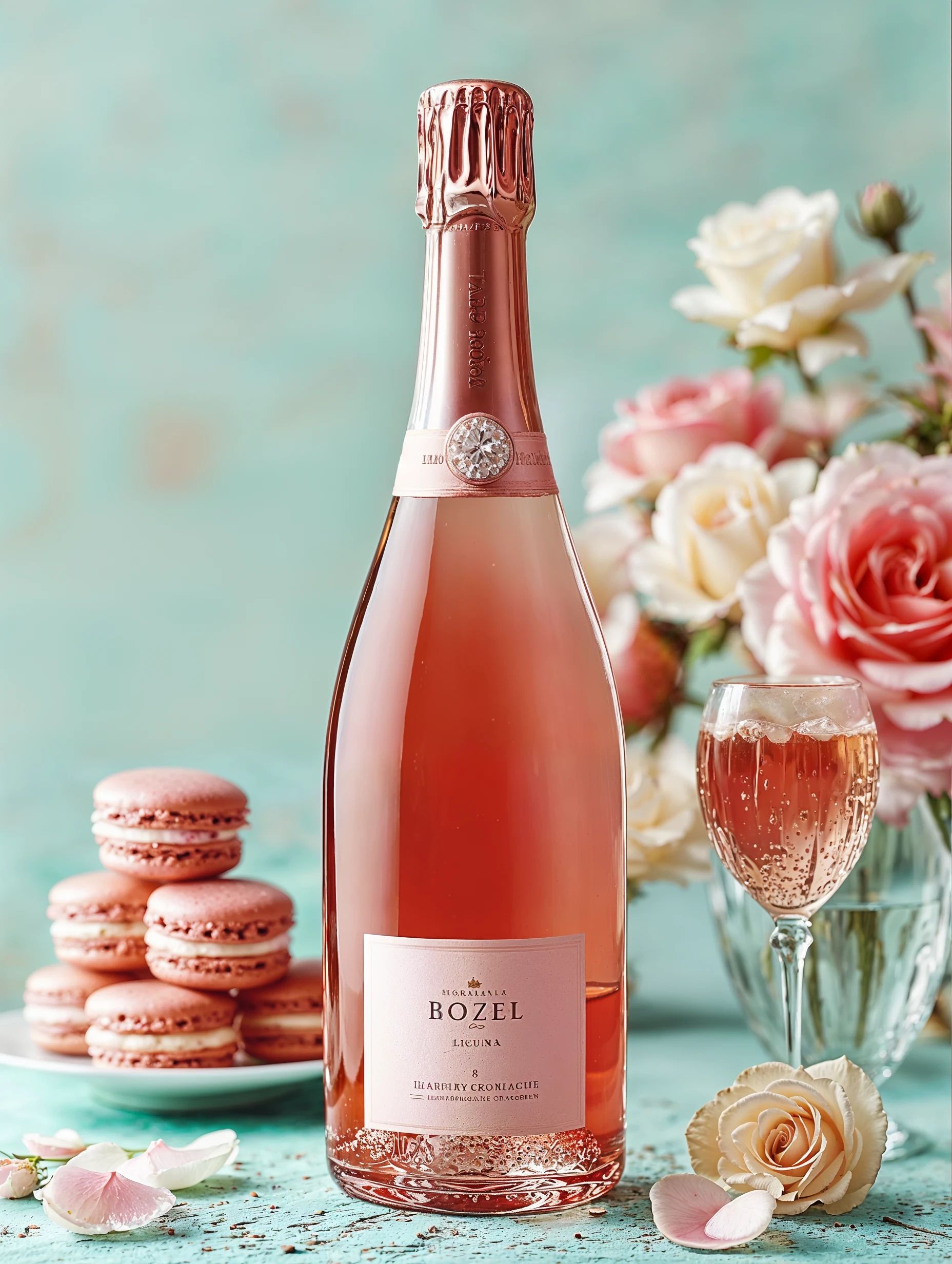 Sparkling wine collection 211 - Premium bottle visualization