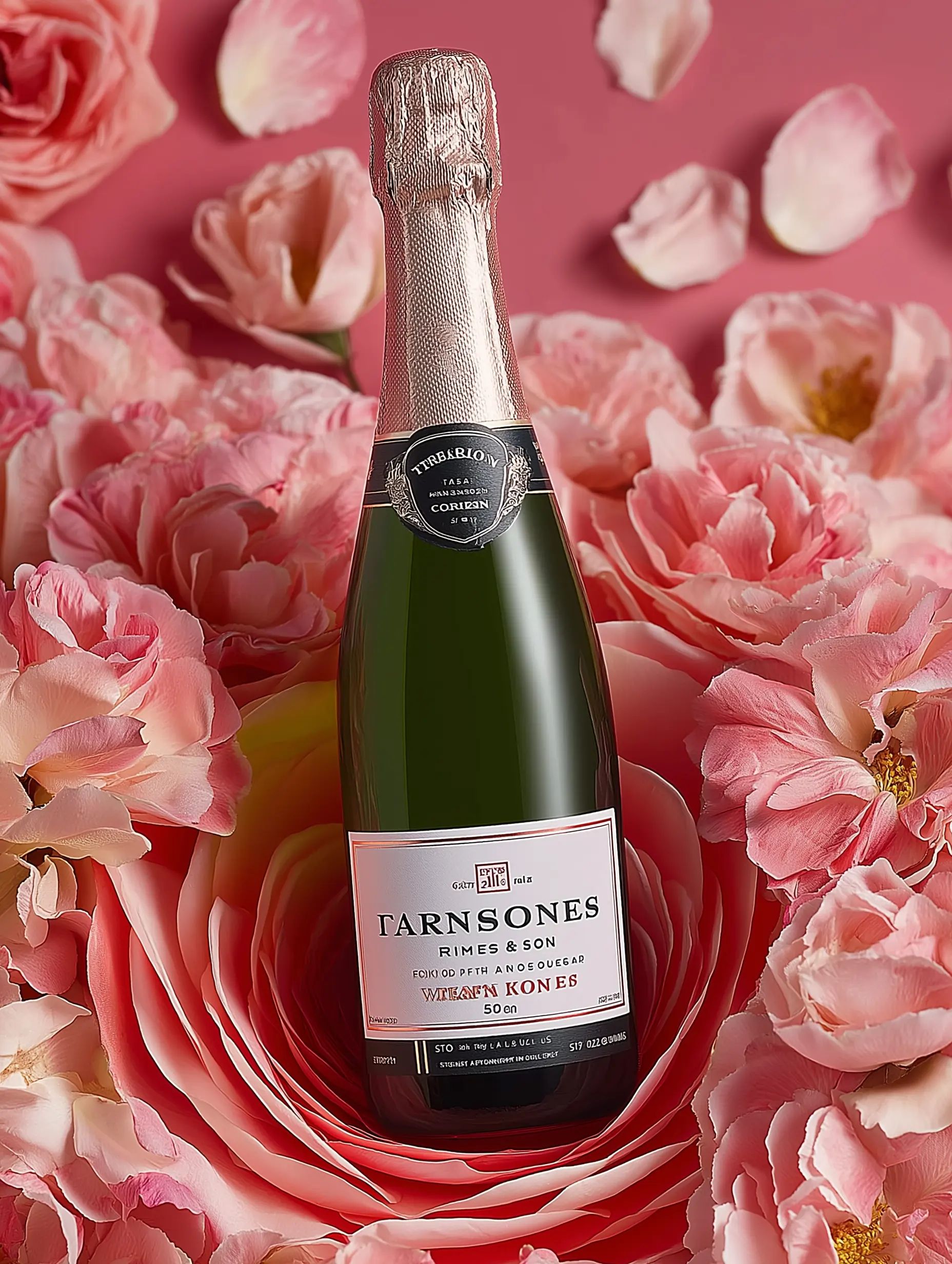 Sparkling wine collection 213 - Premium bottle visualization