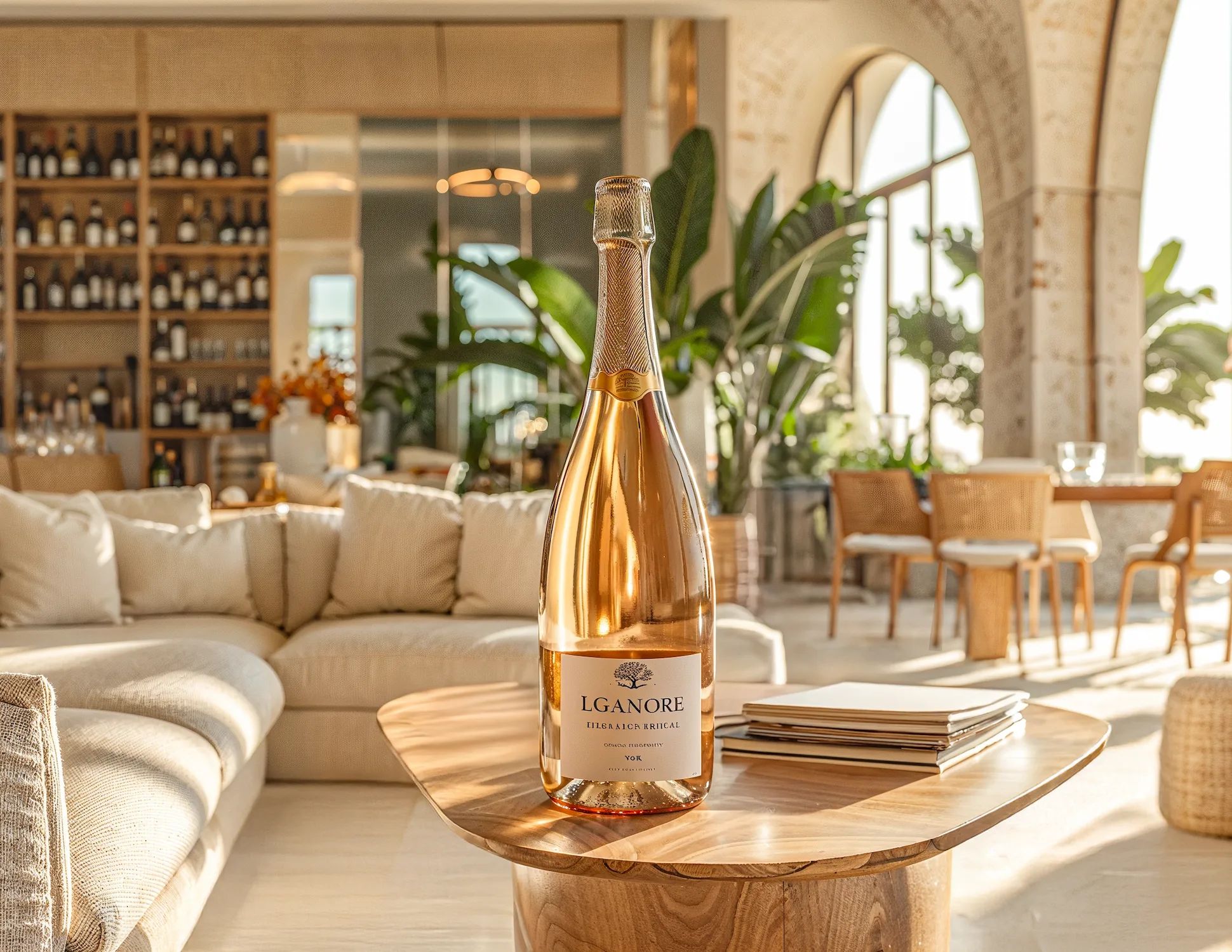 Sparkling wine collection 217 - Premium bottle visualization