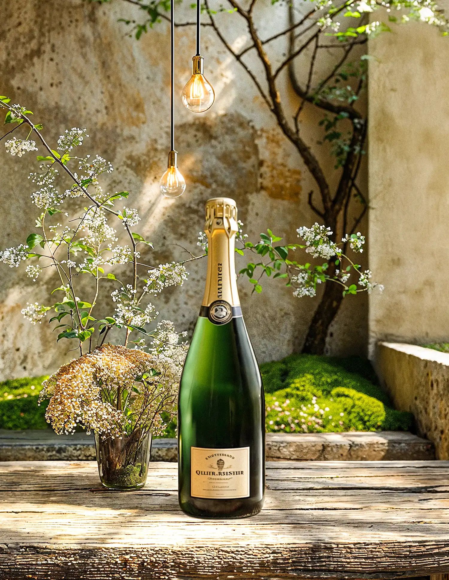 Sparkling wine collection 218 - Premium bottle visualization