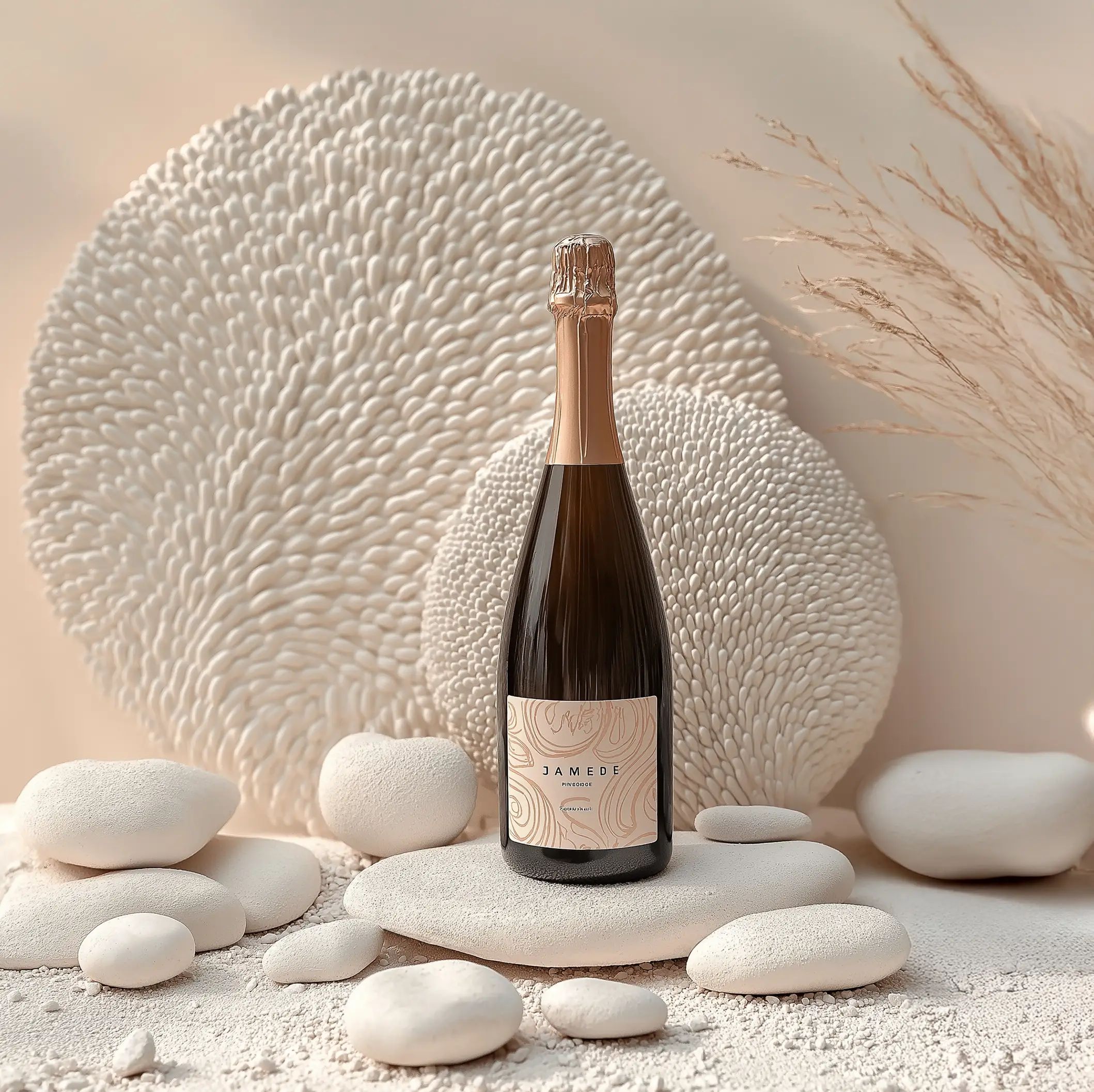 Sparkling wine collection 219 - Premium bottle visualization