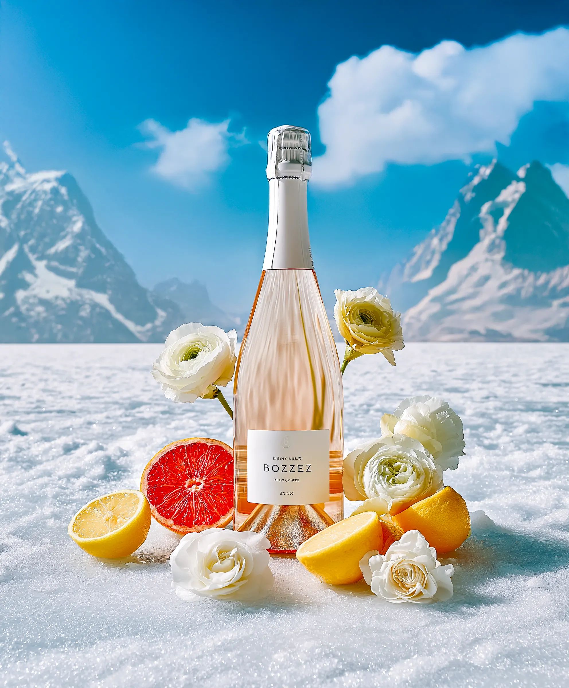 Sparkling wine collection 220 - Premium bottle visualization