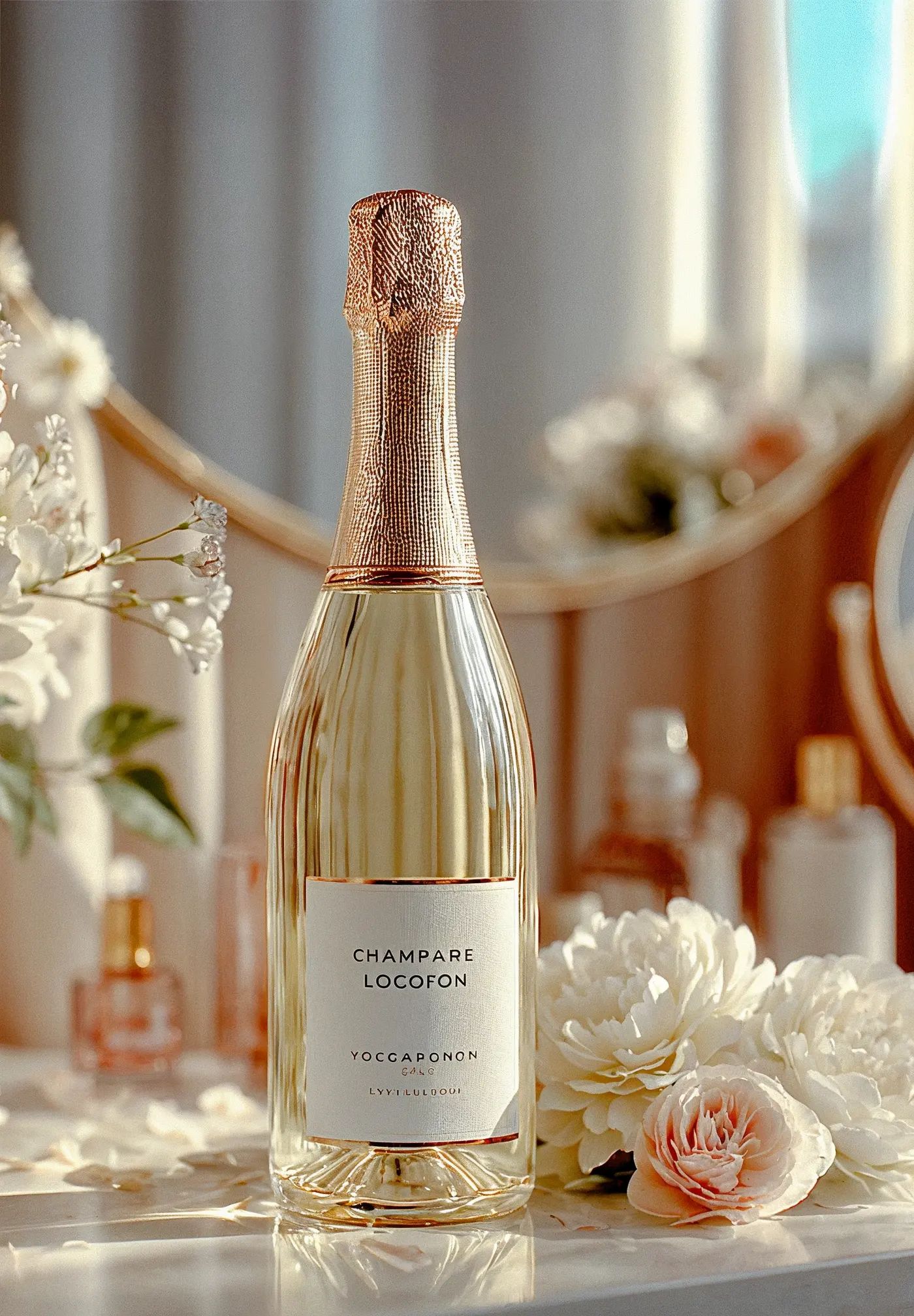 Sparkling wine collection 222 - Premium bottle visualization