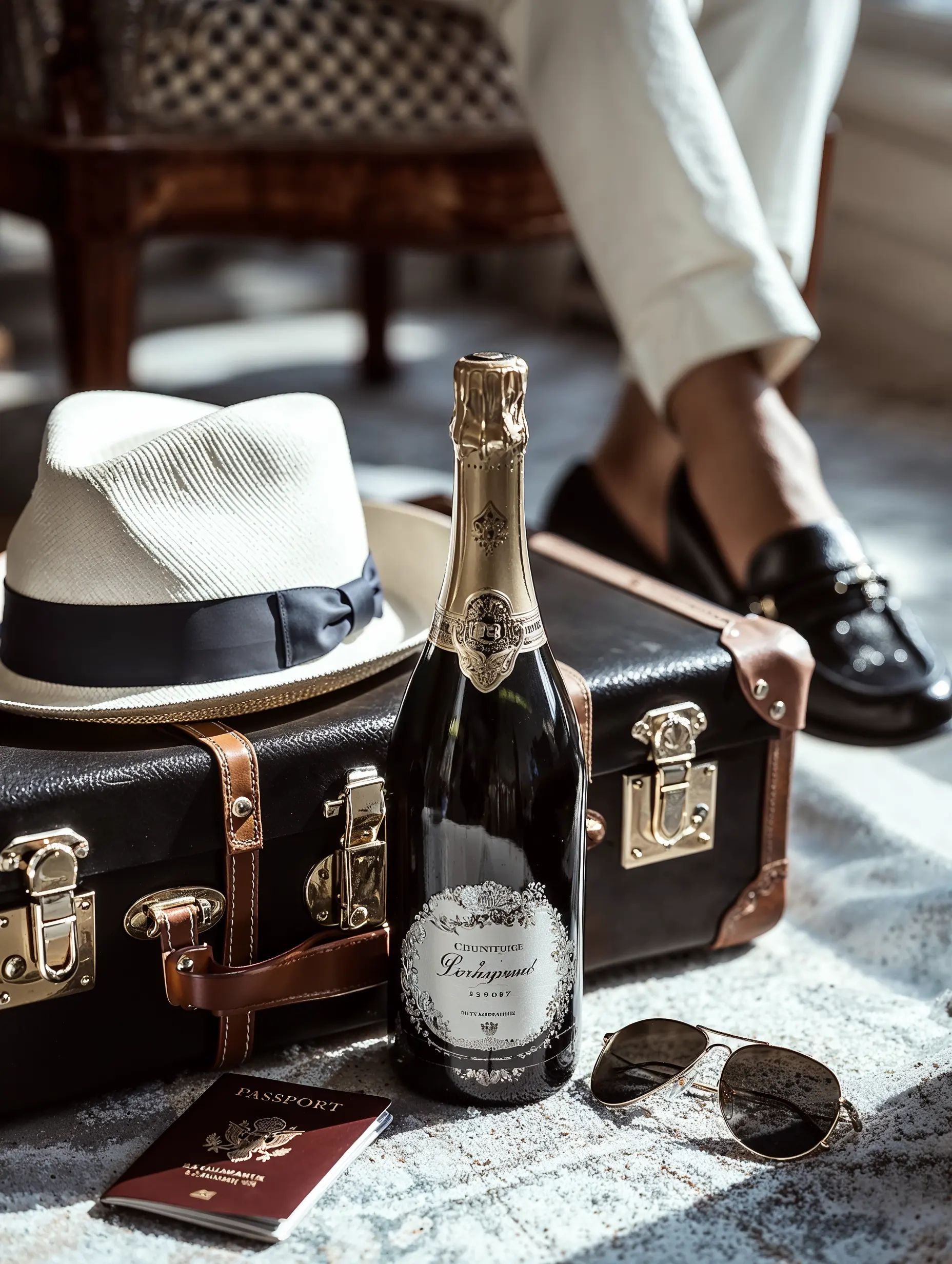 Sparkling wine collection 223 - Premium bottle visualization