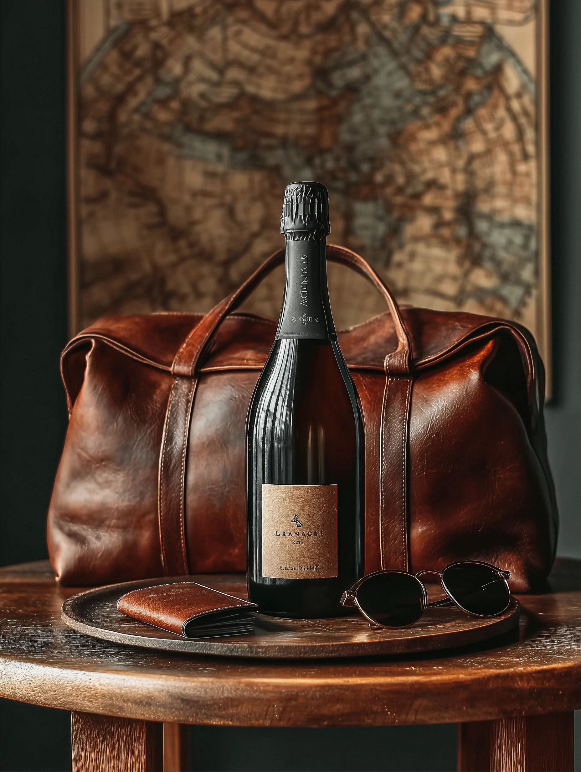 Sparkling wine collection 224 - Premium bottle visualization