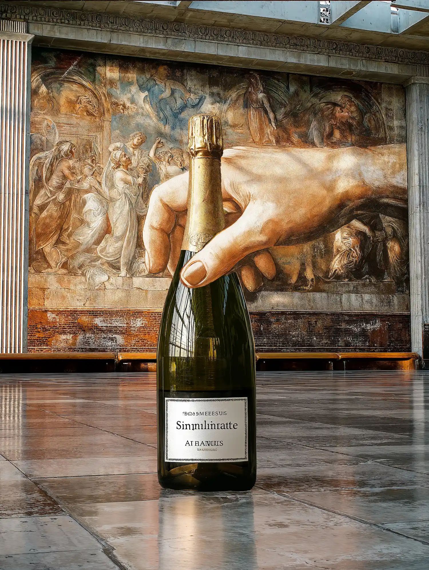 Sparkling wine collection 227 - Premium bottle visualization