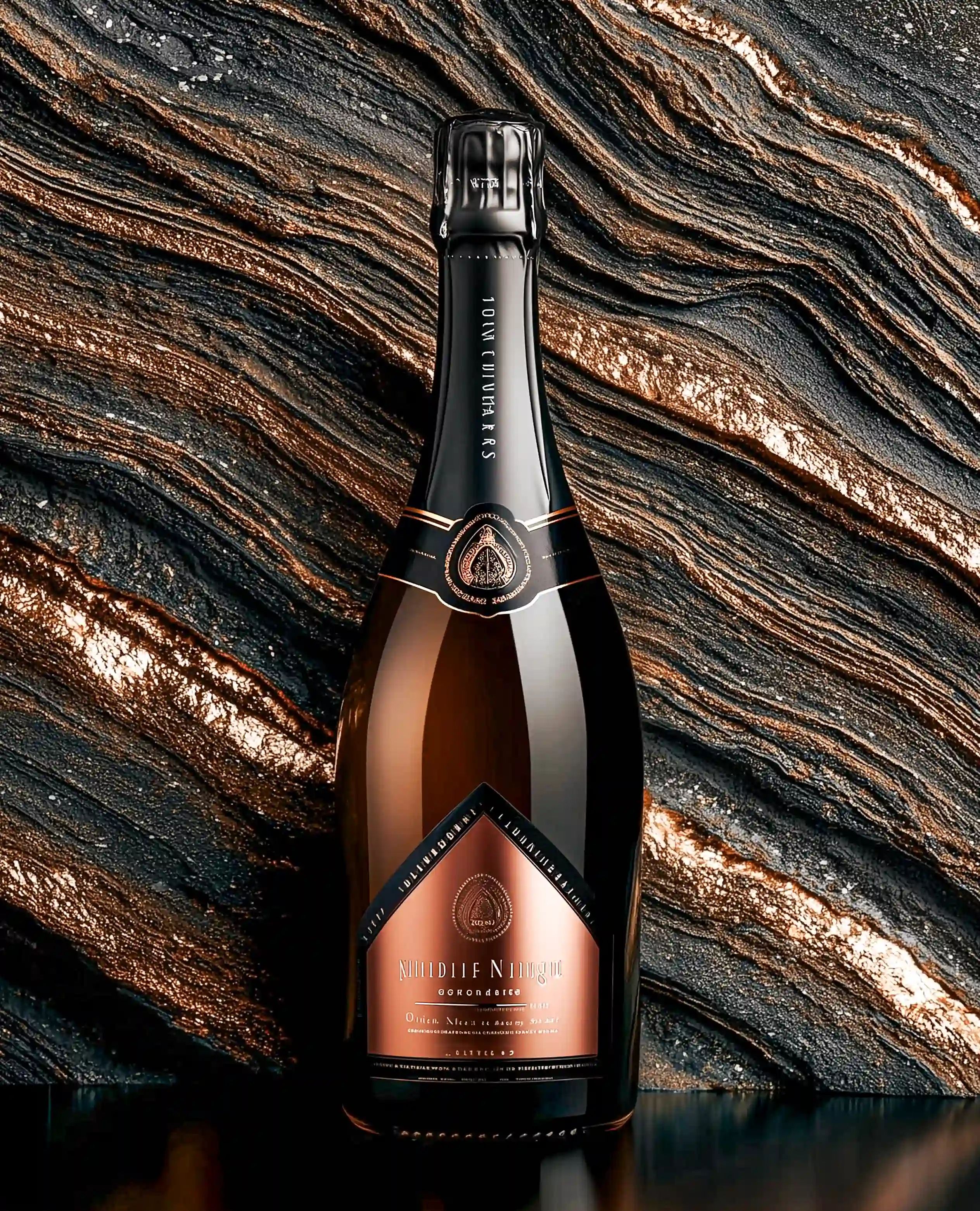 Sparkling wine collection 251 - Premium bottle visualization