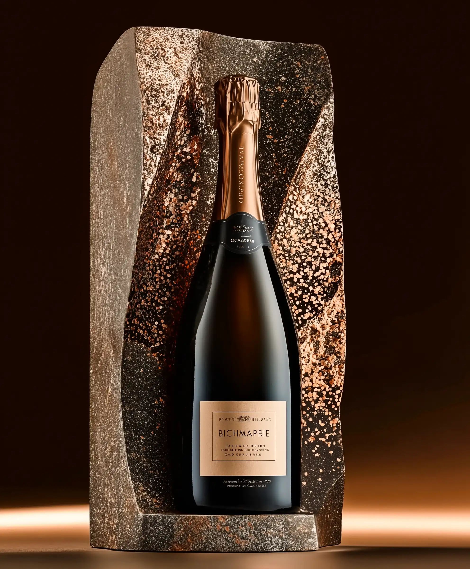 Sparkling wine collection 254 - Premium bottle visualization