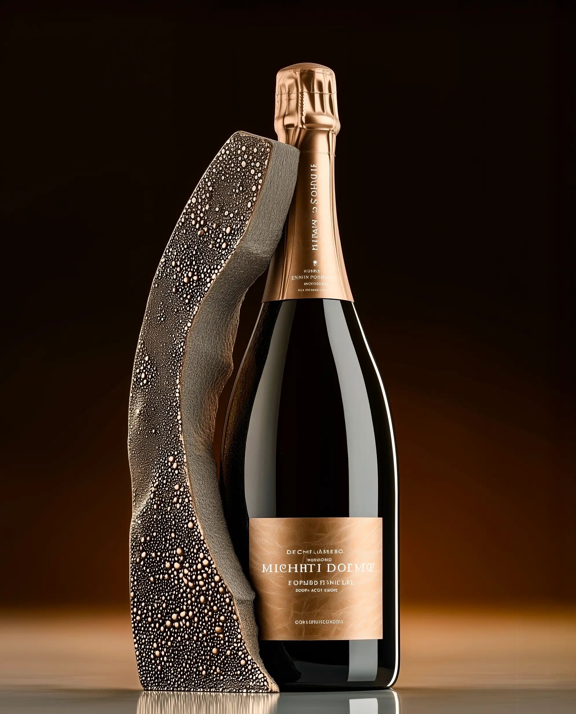 Sparkling wine collection 258 - Premium bottle visualization