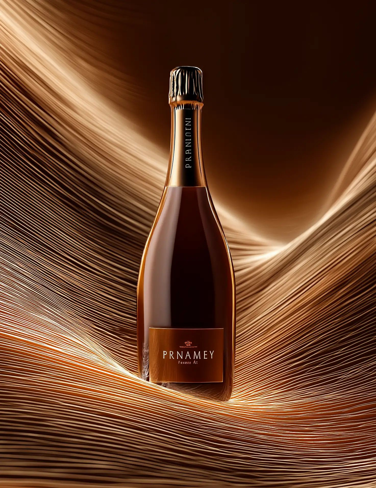 Sparkling wine collection 260 - Premium bottle visualization