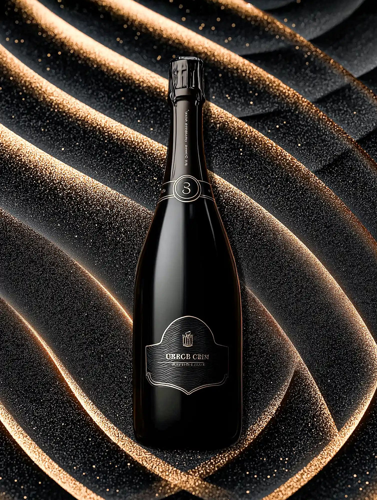 Sparkling wine collection 264 - Premium bottle visualization