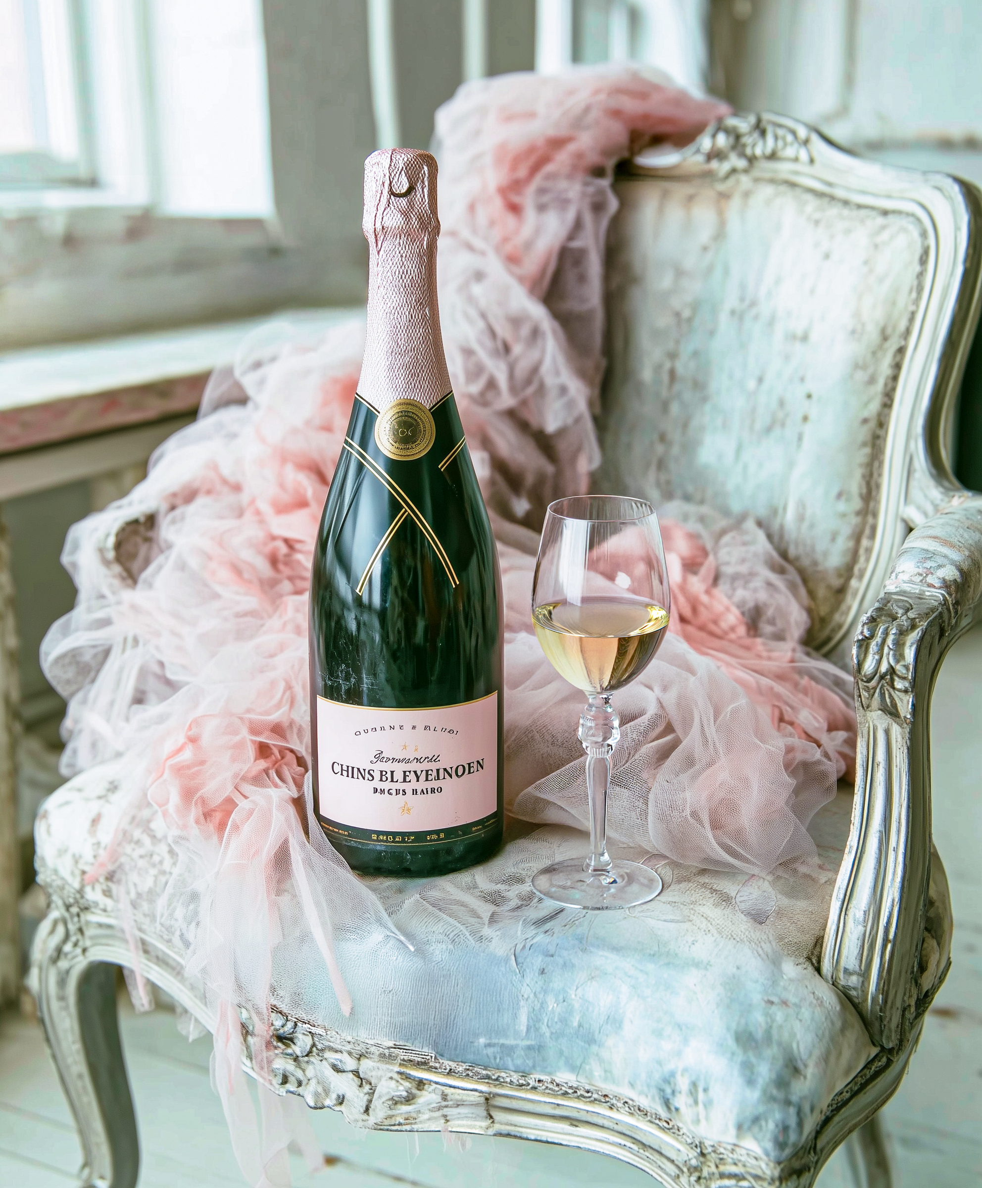 Sparkling wine collection 266 - Premium bottle visualization