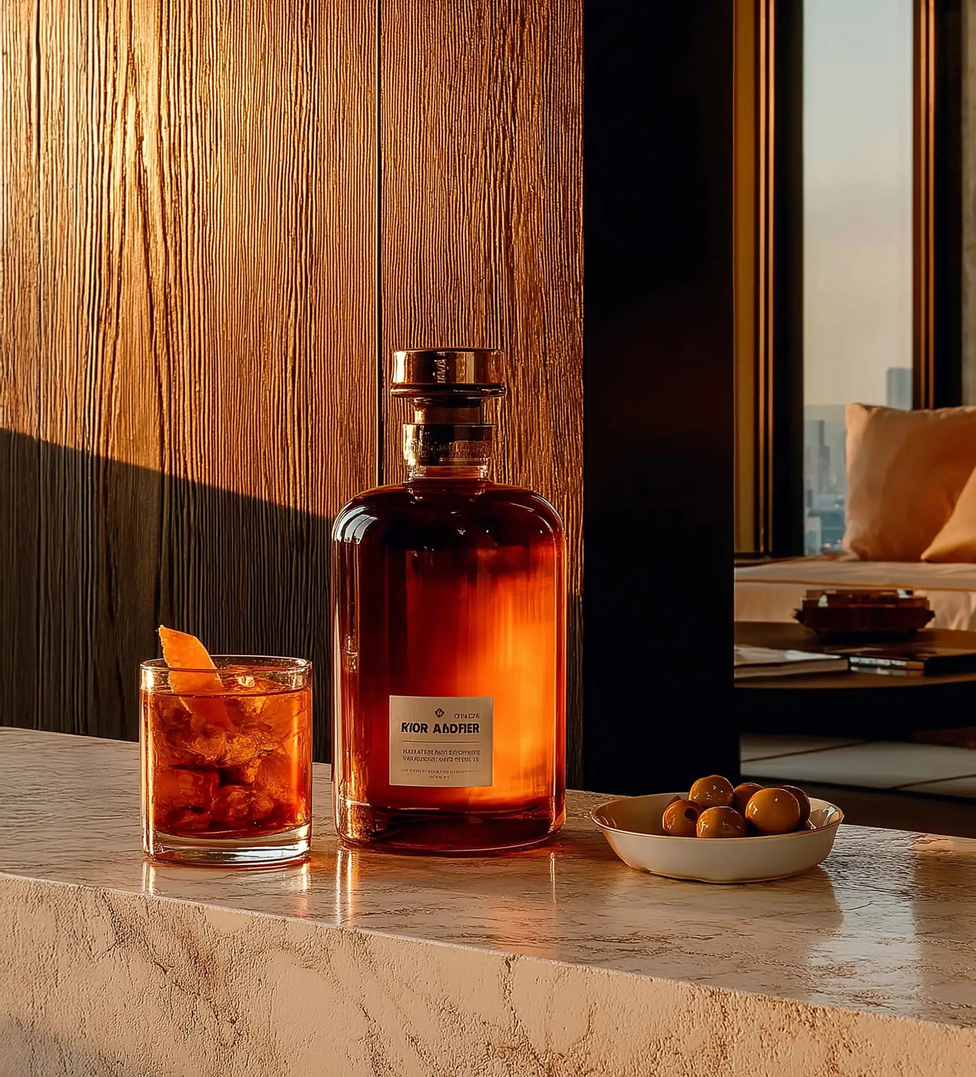 Spirituous wine collection 068 - Premium bottle visualization