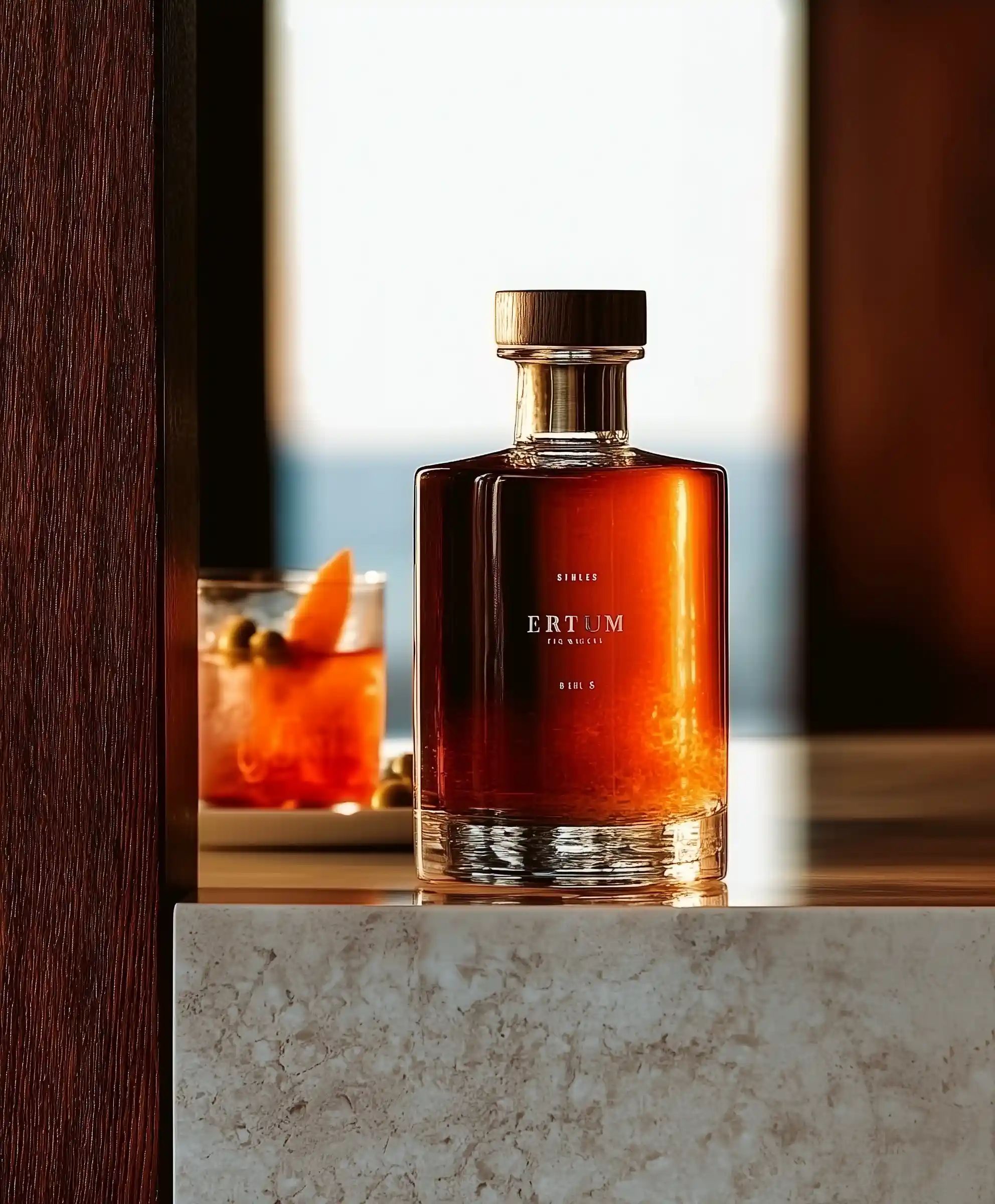 Spirituous wine collection 072 - Premium bottle visualization