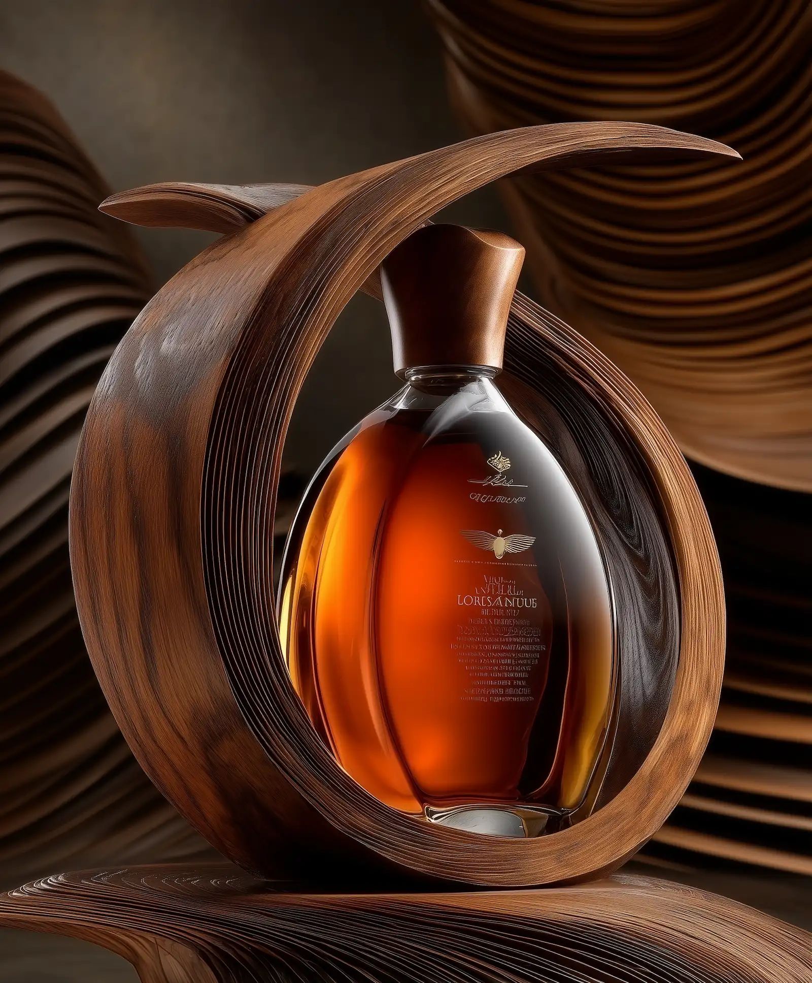 Spirituous wine collection 074 - Premium bottle visualization