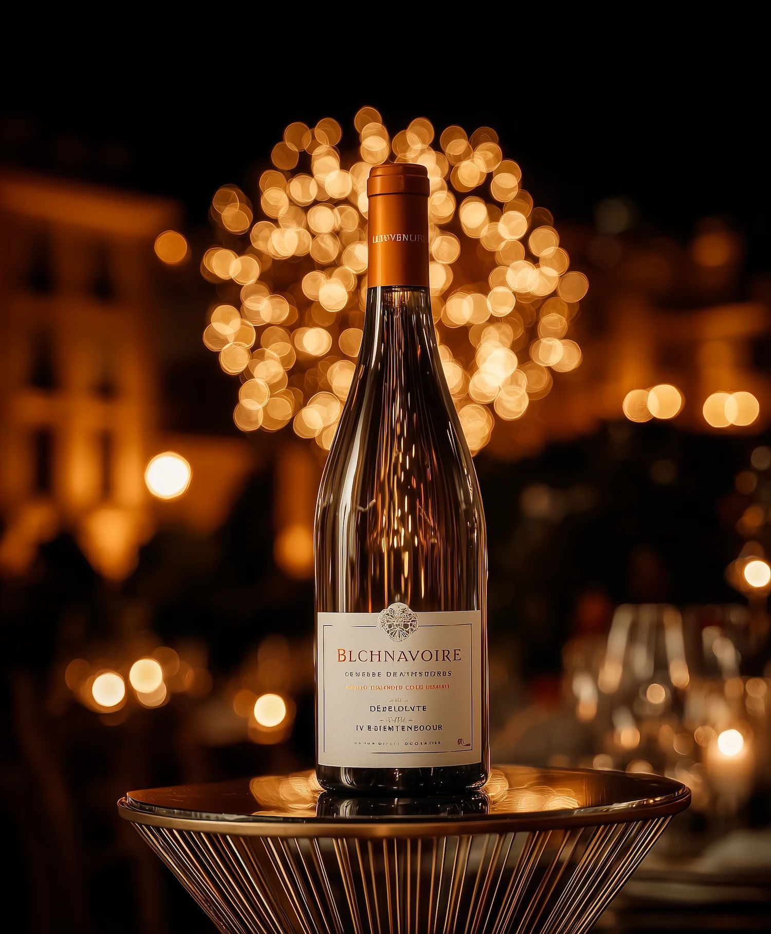 White wine collection 069 - Premium bottle visualization