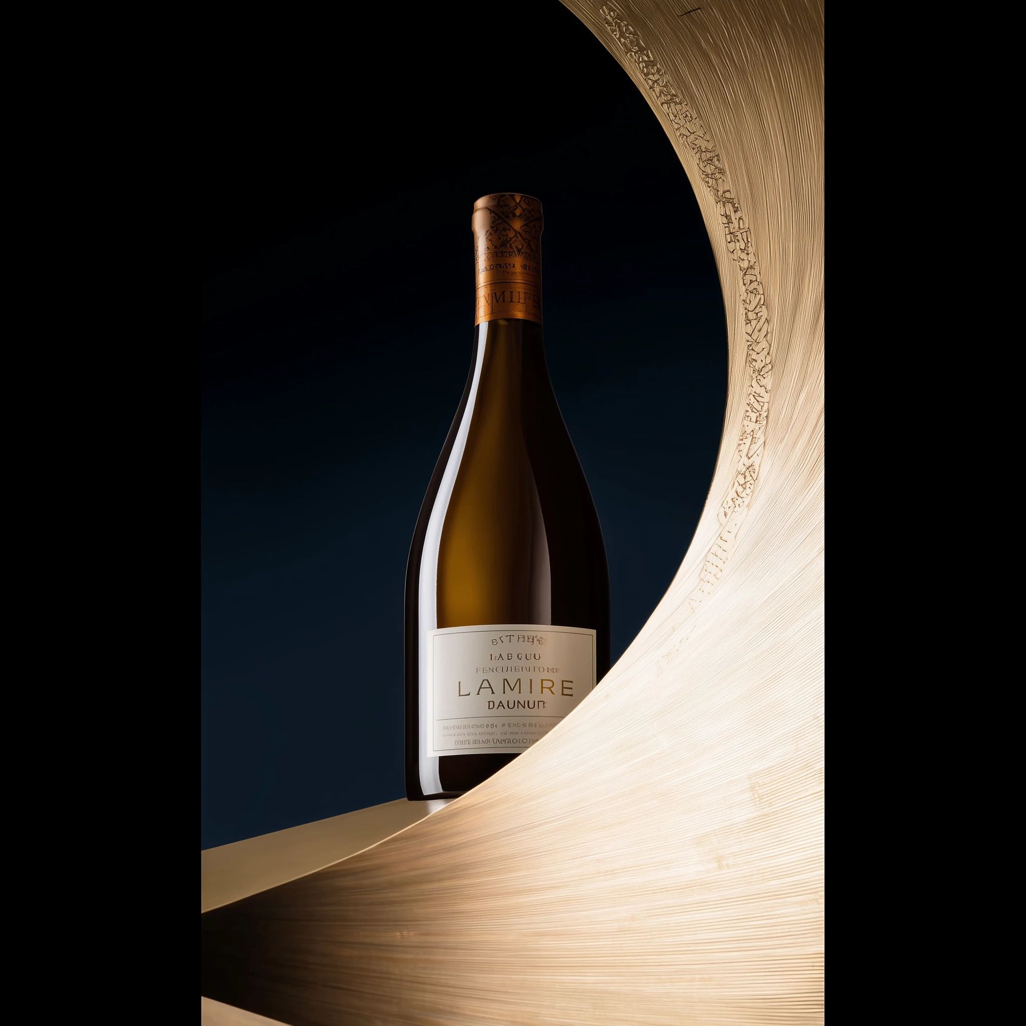 White wine collection 070 - Premium bottle visualization