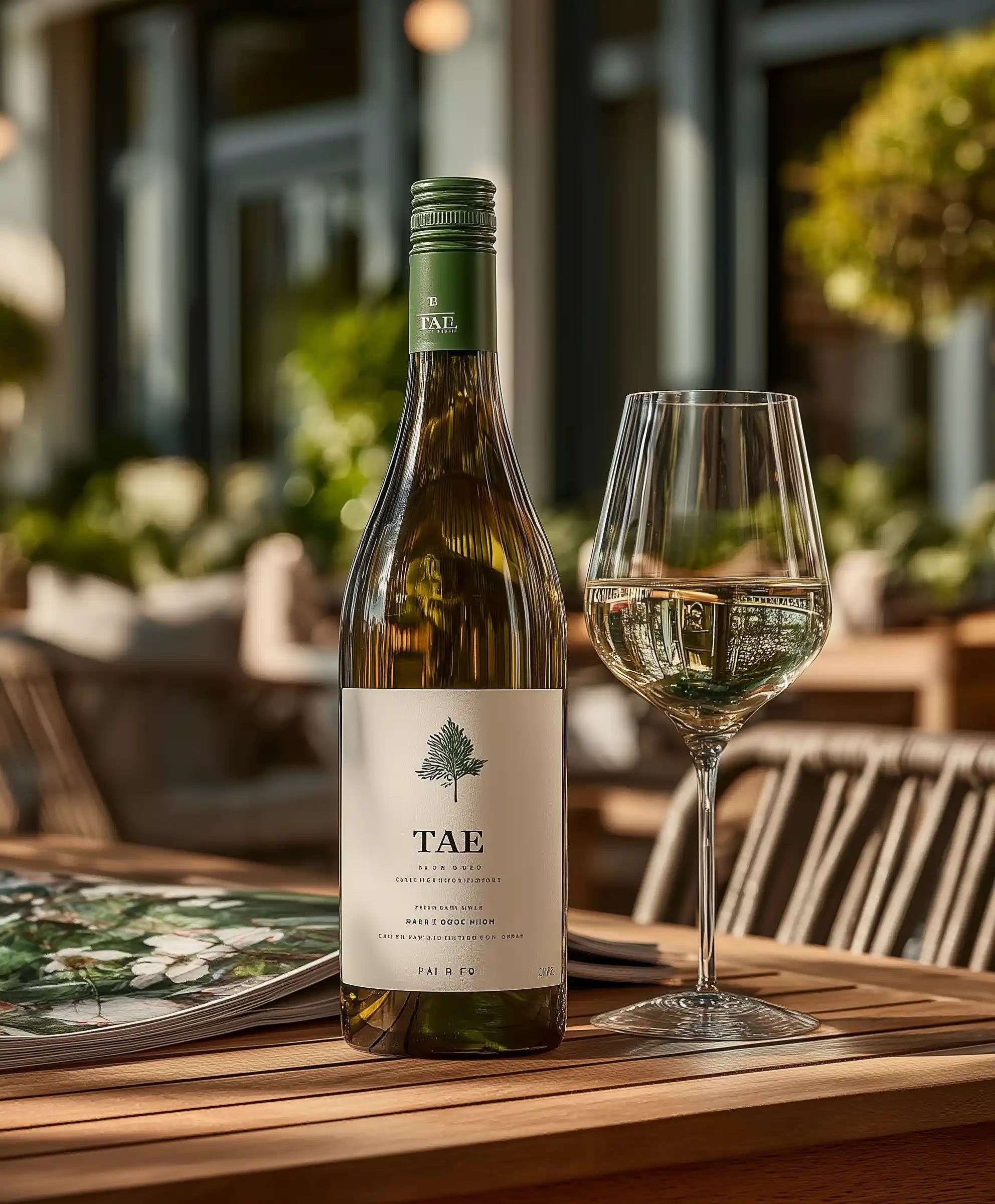 White wine collection 072 - Premium bottle visualization