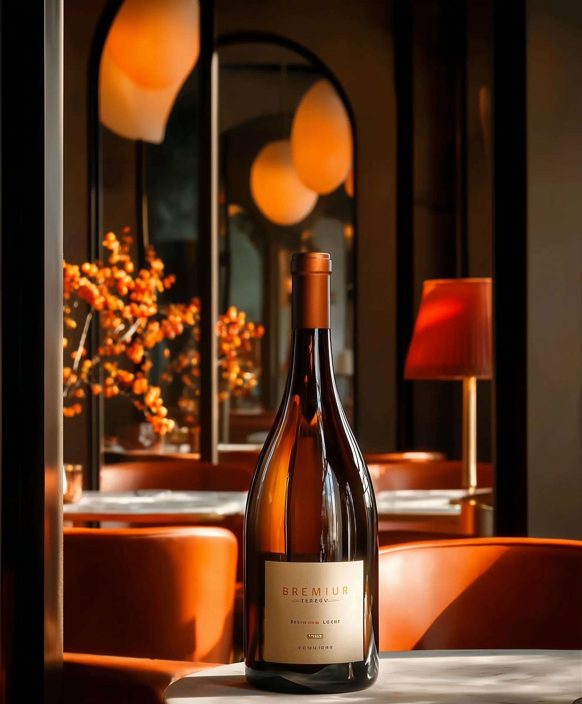 White wine collection 075 - Premium bottle visualization