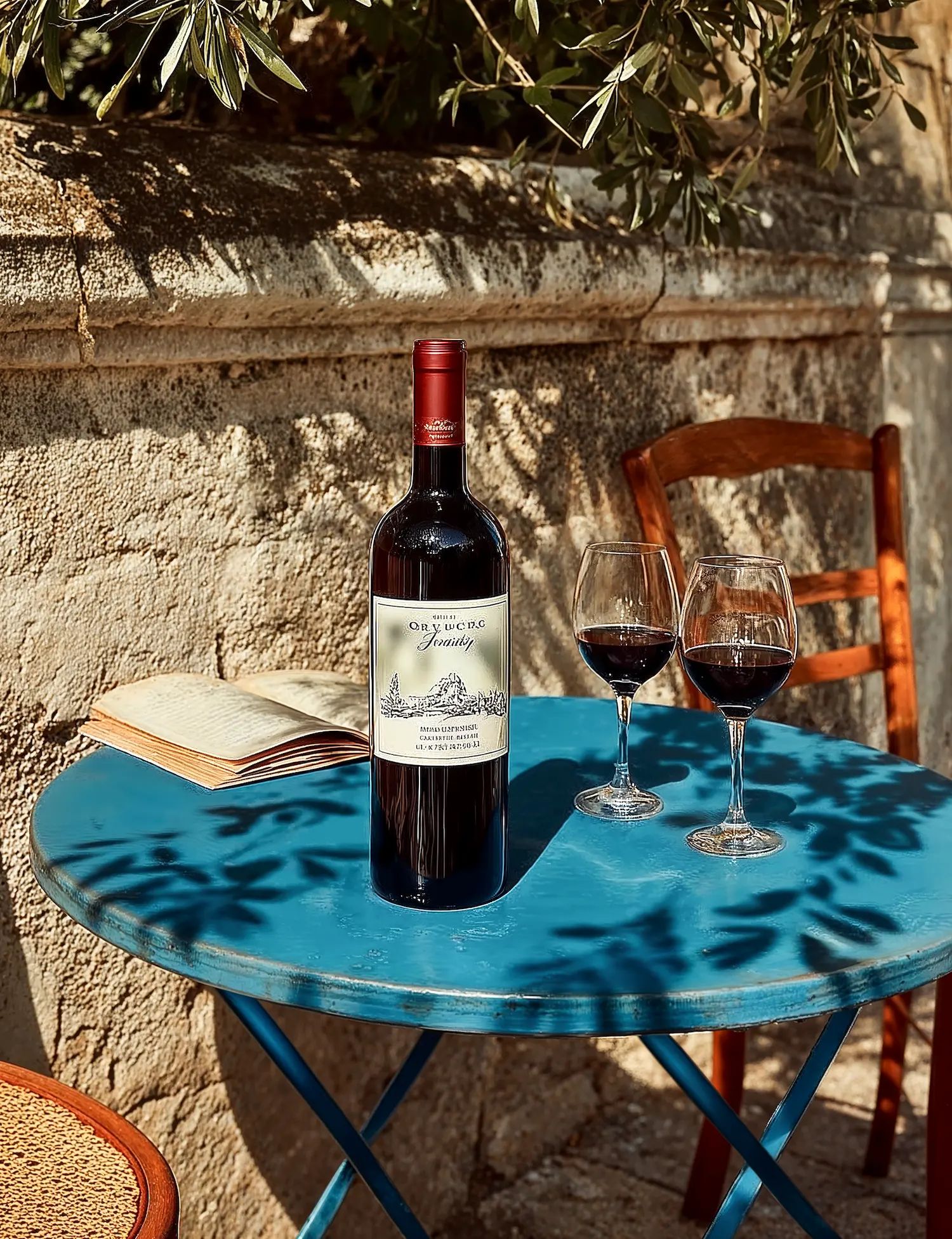 Red wine collection 3046 - Premium bottle visualization