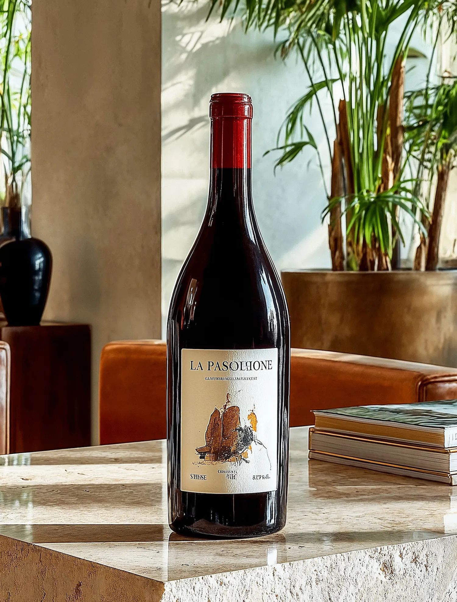 Red wine collection 3048 - Premium bottle visualization