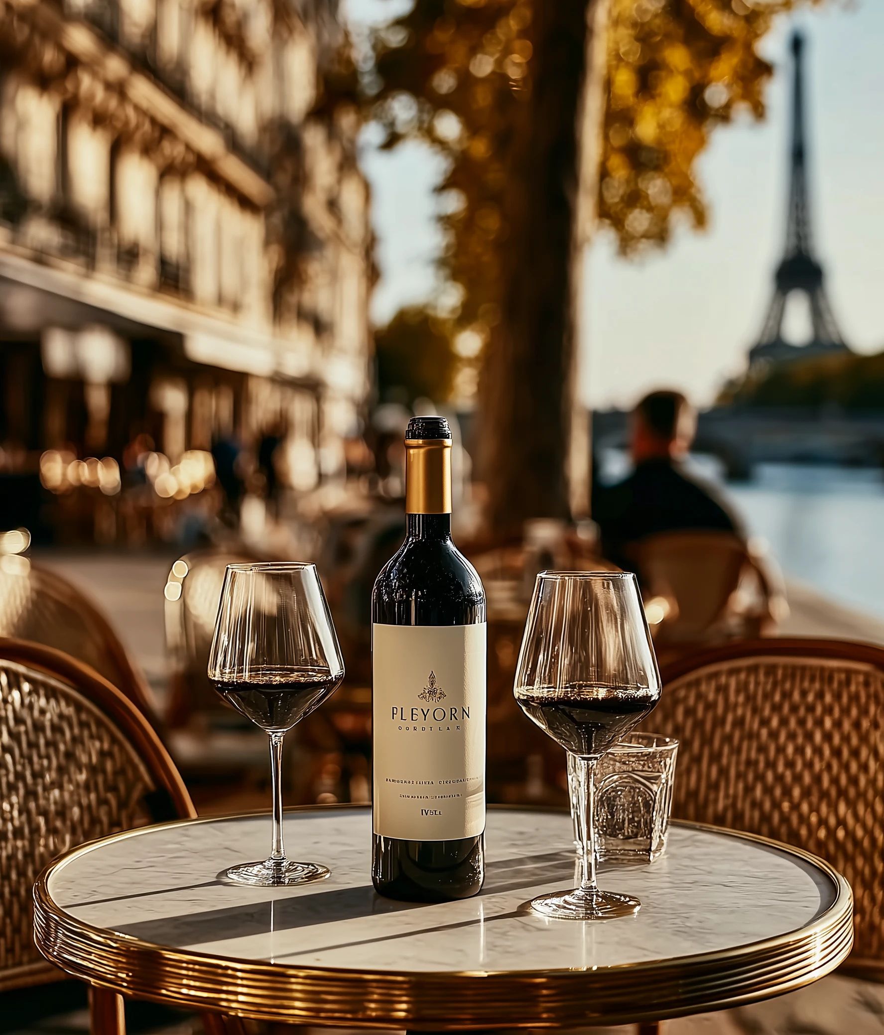 Red wine collection 3052 - Premium bottle visualization