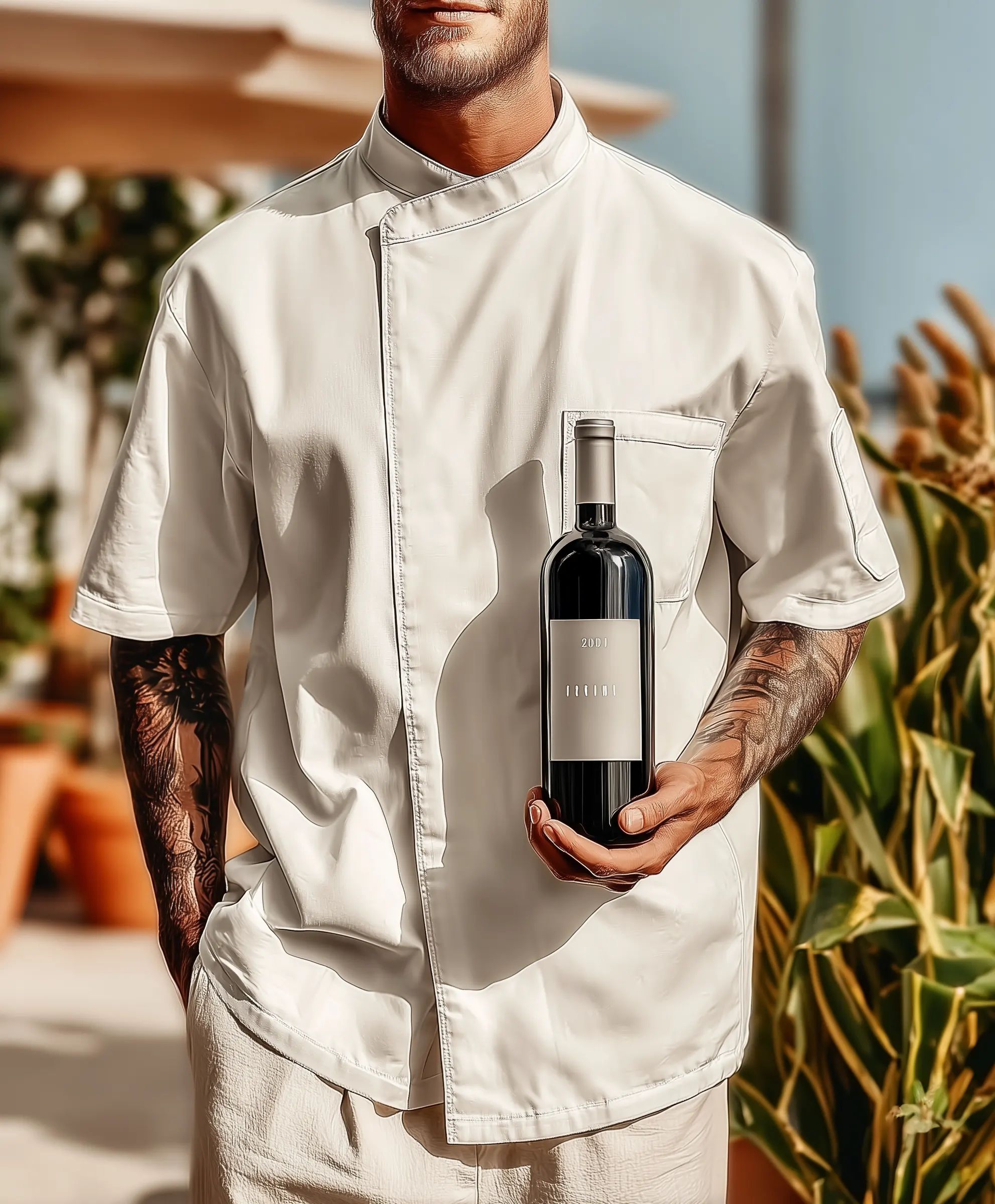 Red wine collection 3057 - Premium bottle visualization