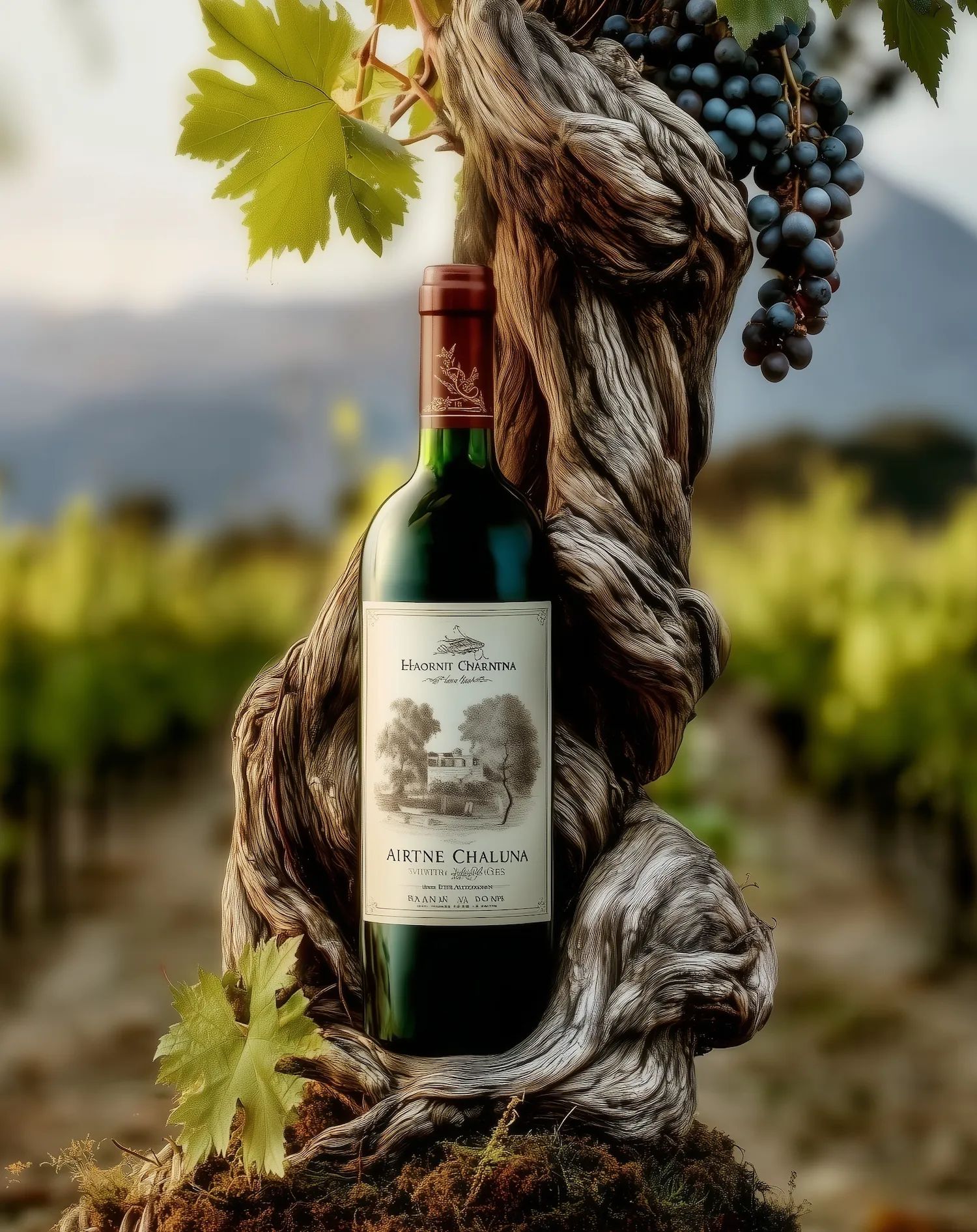 Red wine collection 3072 - Premium bottle visualization