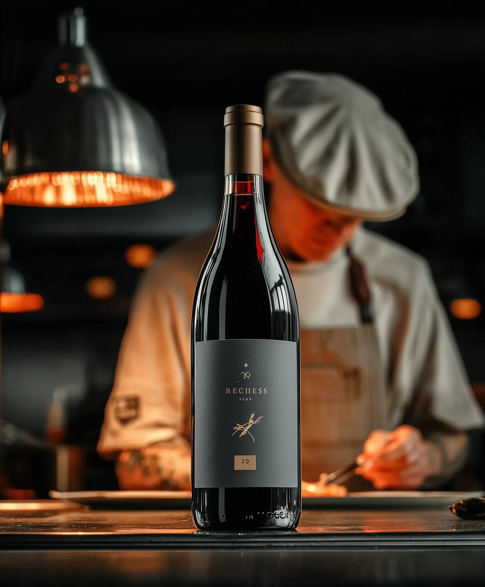 Red wine collection 3075 - Premium bottle visualization