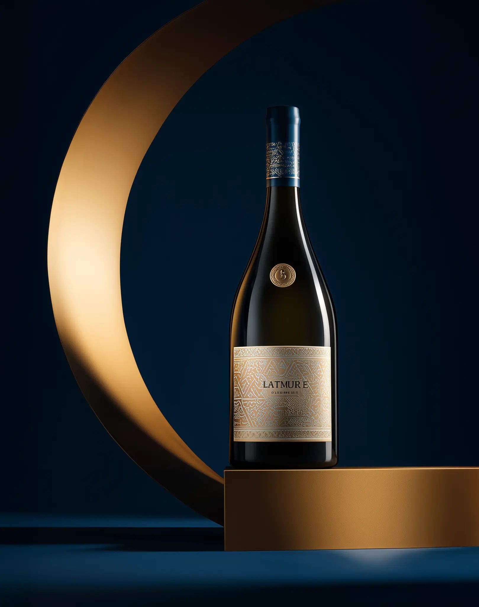 Red wine collection 3076 - Premium bottle visualization