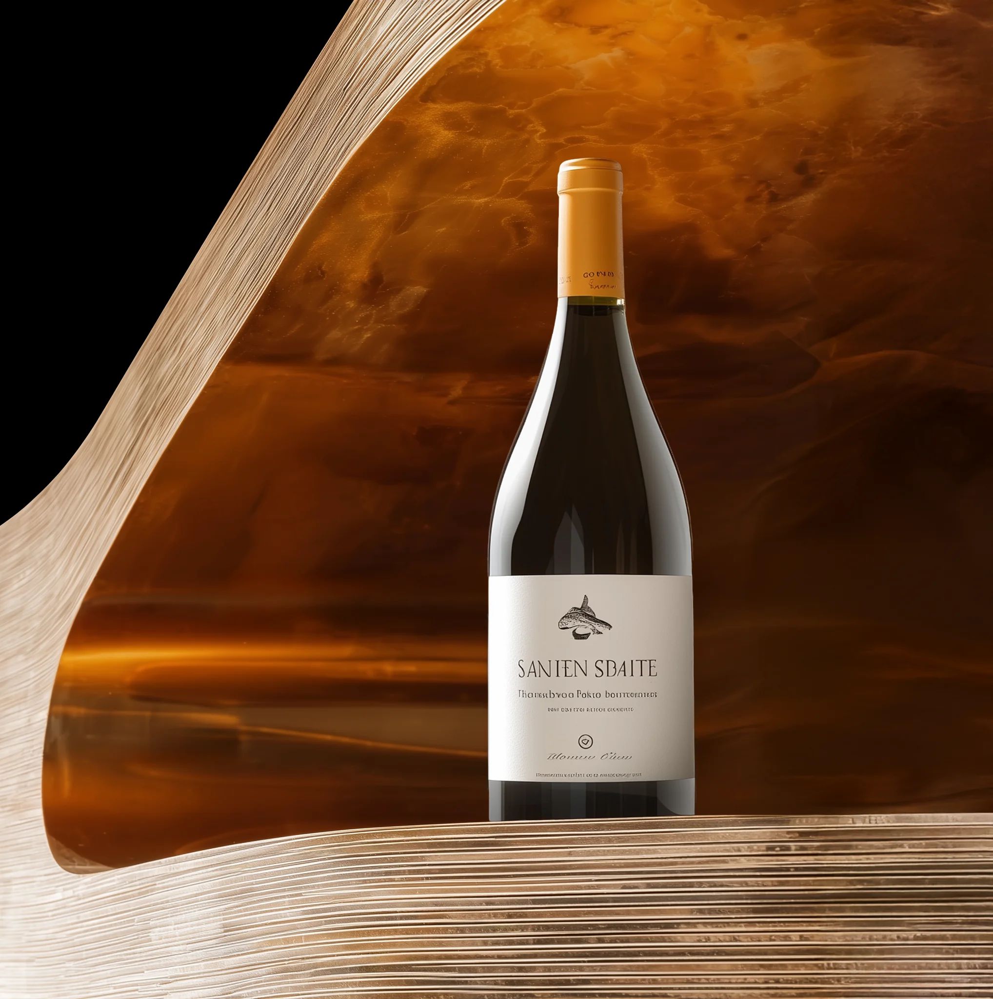 Red wine collection 3078 - Premium bottle visualization