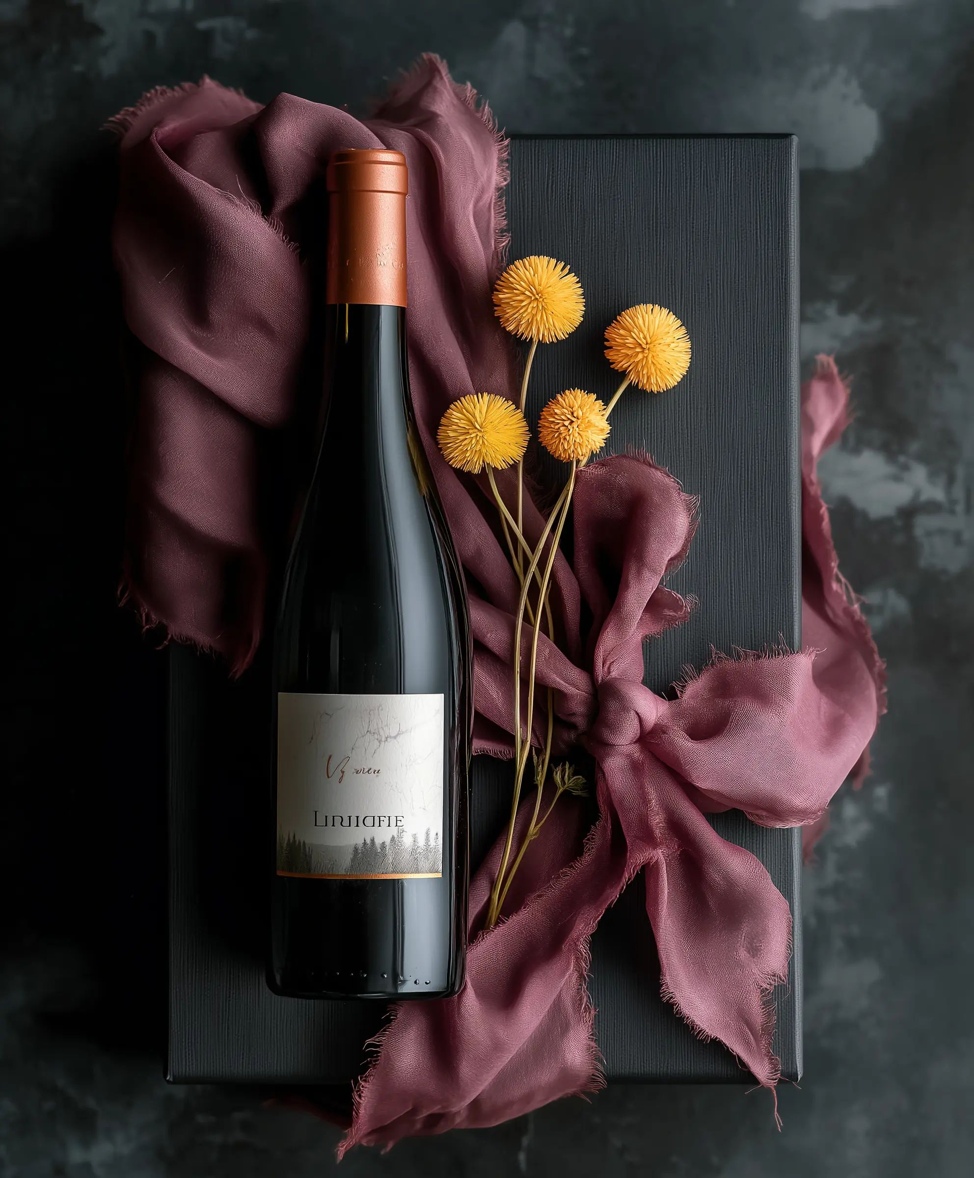 Red wine collection 3079 - Premium bottle visualization