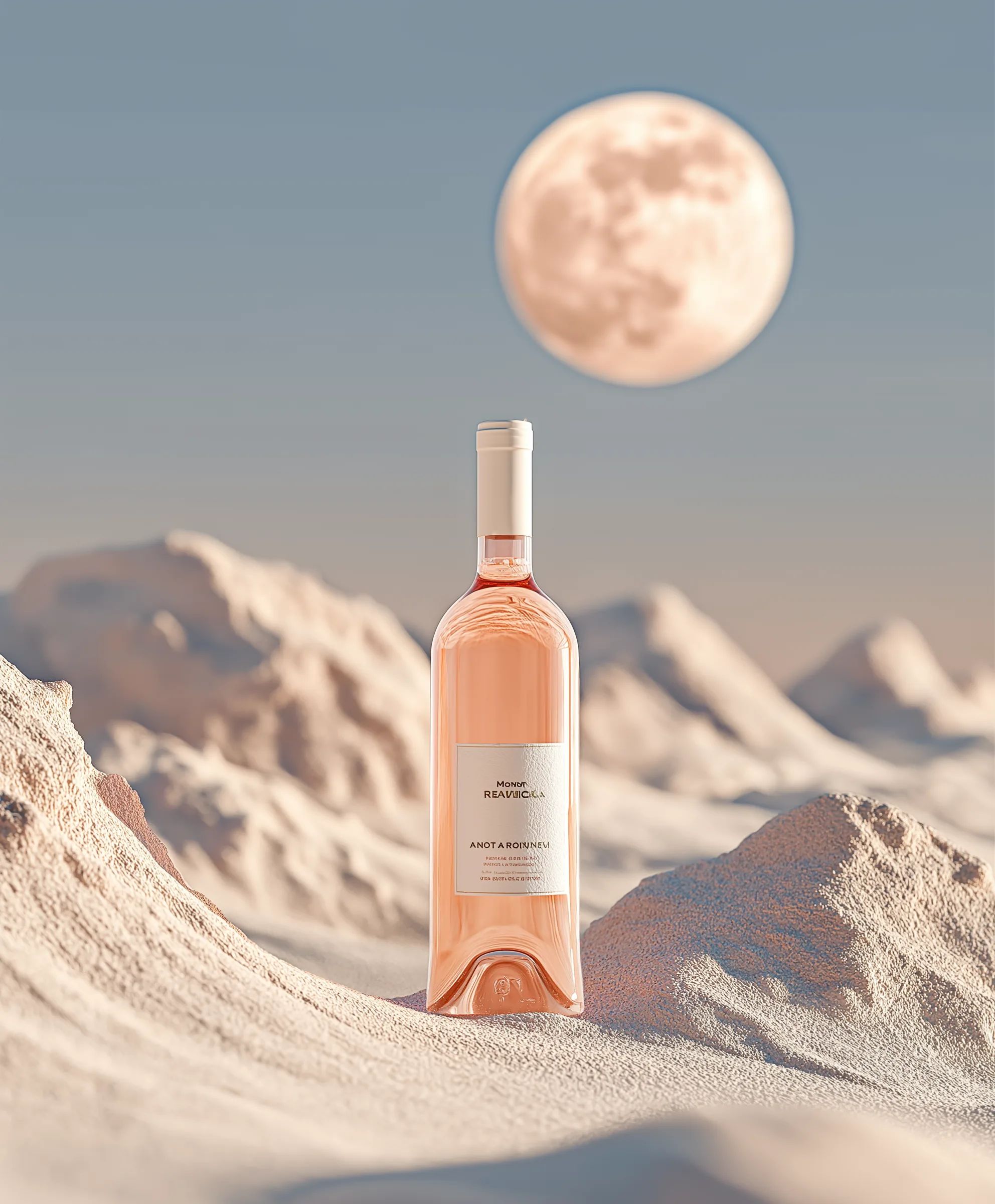 Rosé wine collection 232 - Premium bottle visualization