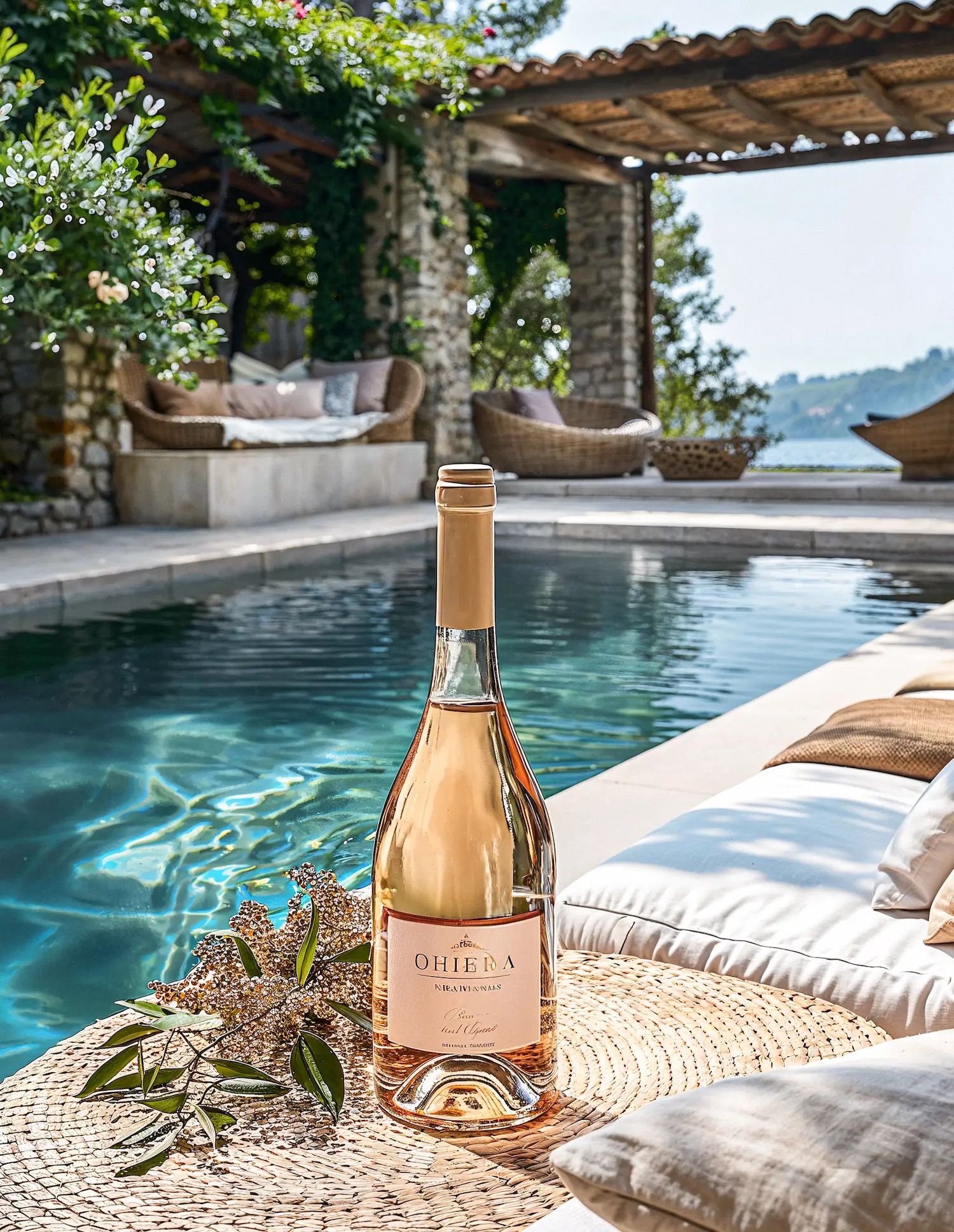 Rosé wine collection 239 - Premium bottle visualization