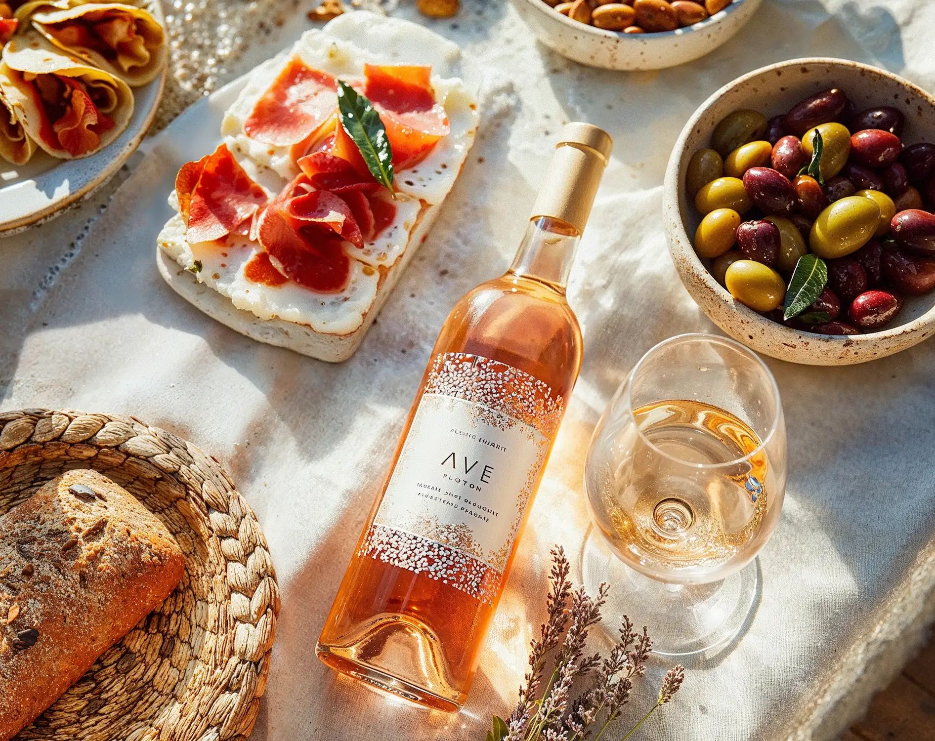 Rosé wine collection 241 - Premium bottle visualization